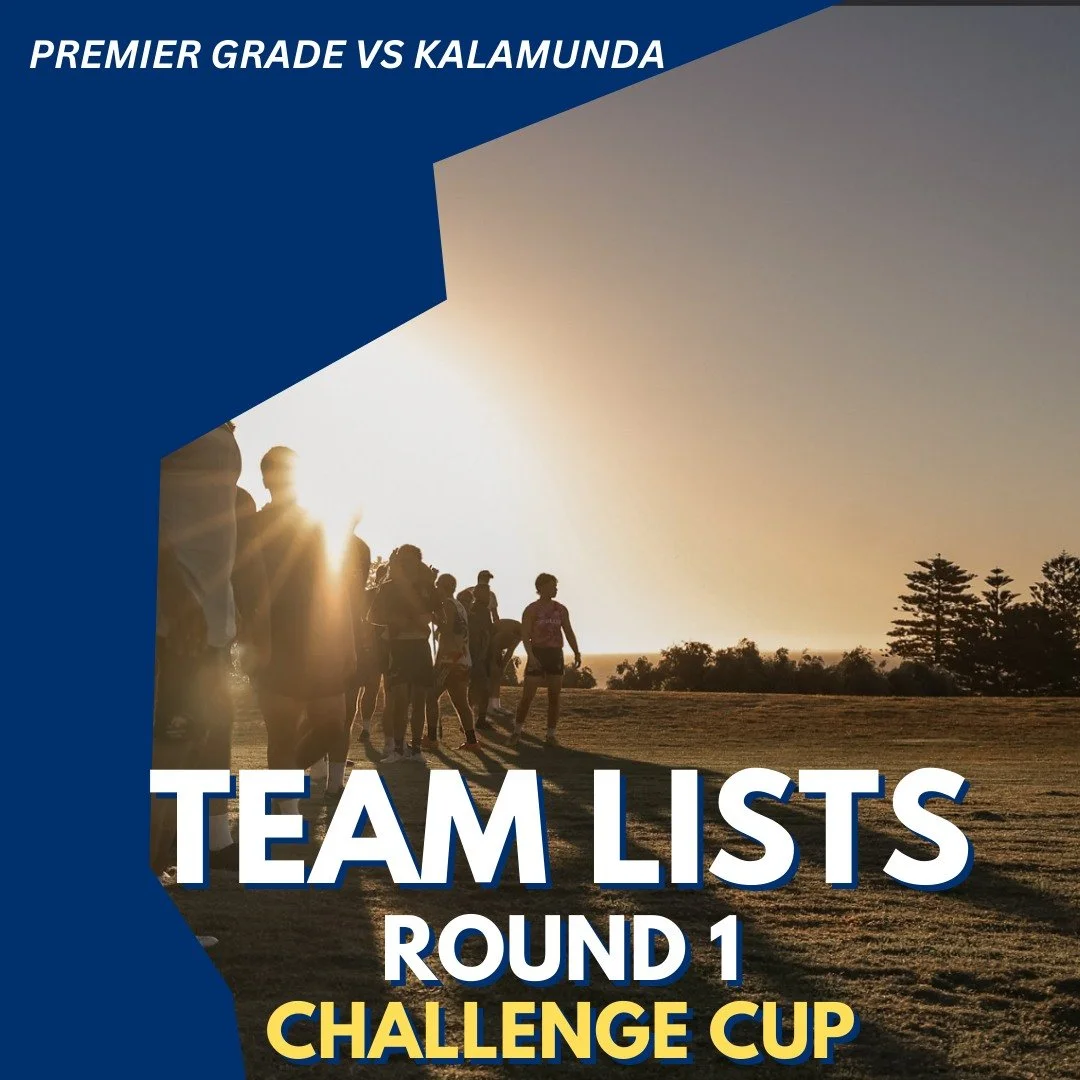 🔥TEAM LISTS🔥
It is Round 1 of the Preseason Challenge Cup this weekend!
We have a home game against Kala and the Prems are kicking off at 4pm
Make sure to get down to the Nest to support the boys for their first game of the season!