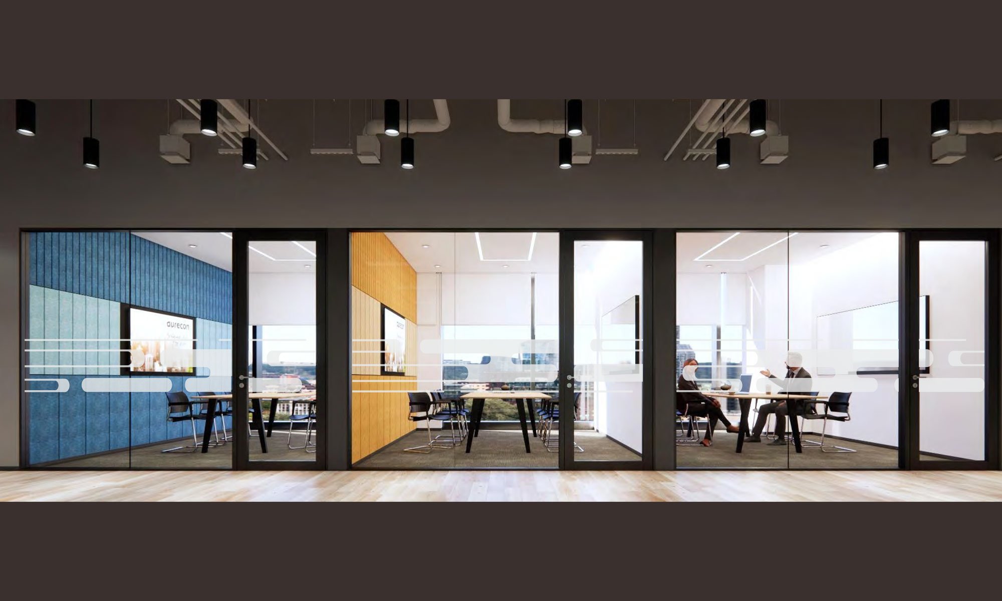 Bangkok, Thailand, office privacy screening design