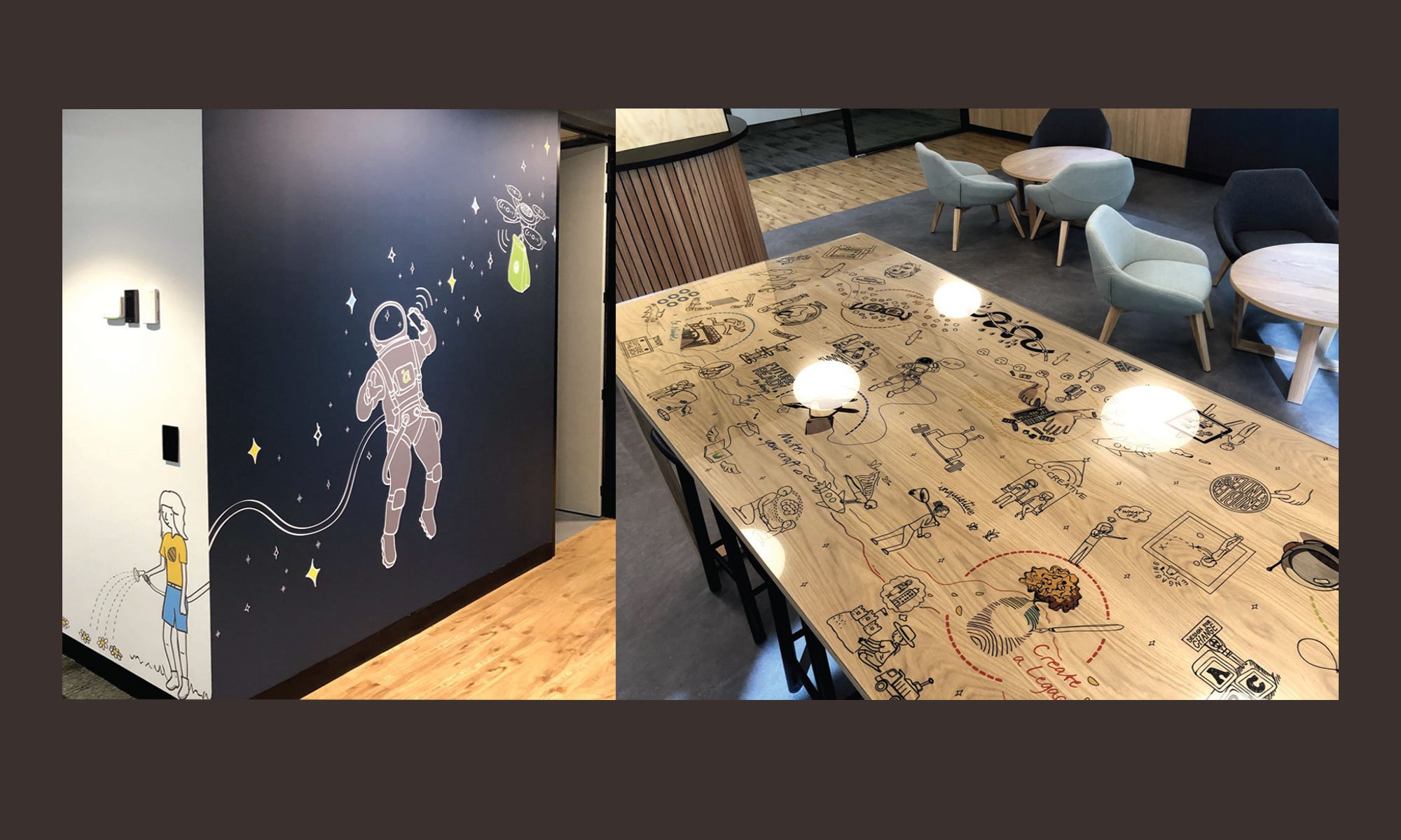 Adelaide, South Australia office wall artwork and table artwork