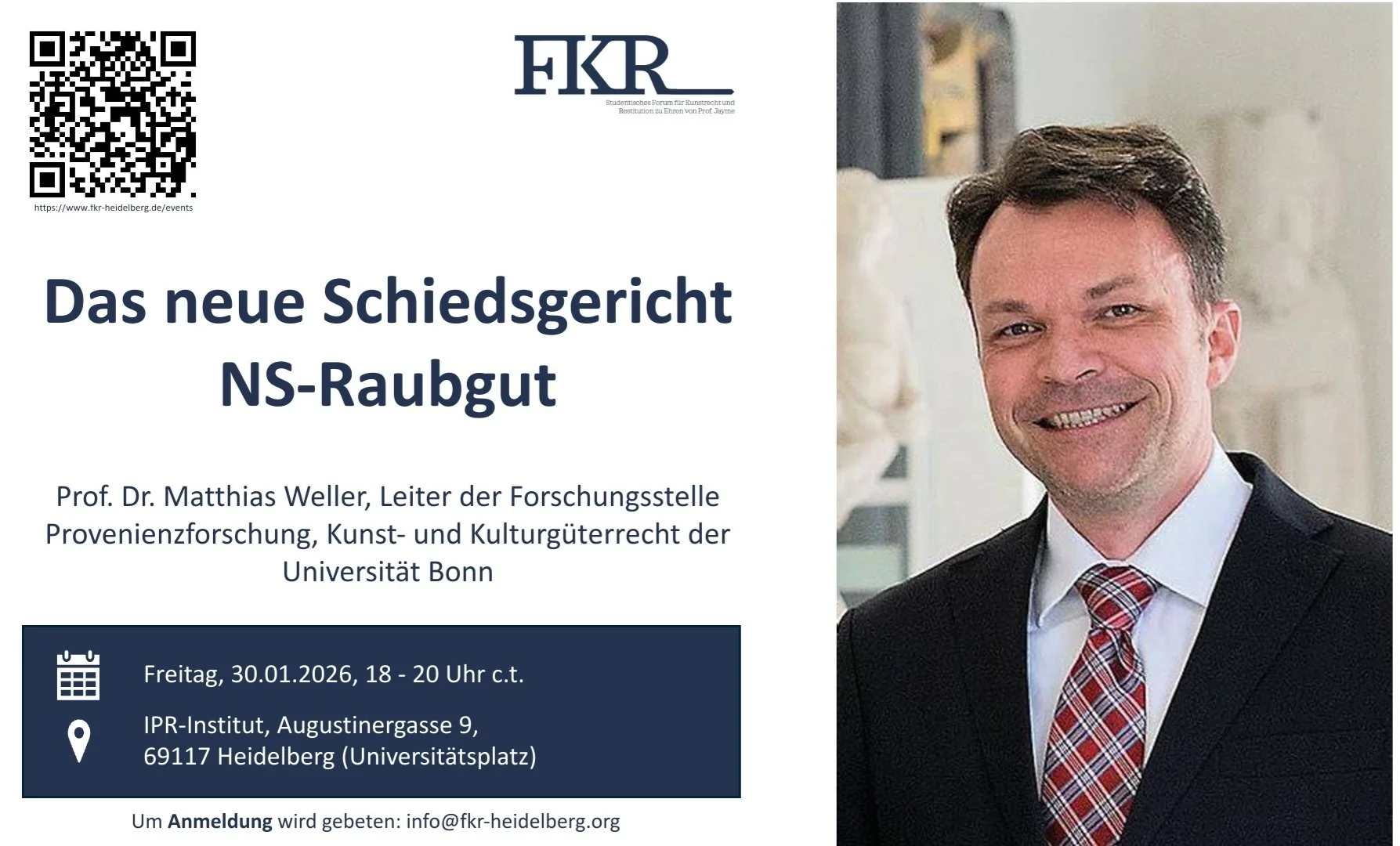 Professor Matthias Weller zur Rolle des neuen Schiedsgericht für Restitutionsforderungen