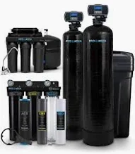 Elite Well Water Filter Softener Bundle Plus Reverse Osmosis Drinking System for Iron, Odor, Color, Hardness