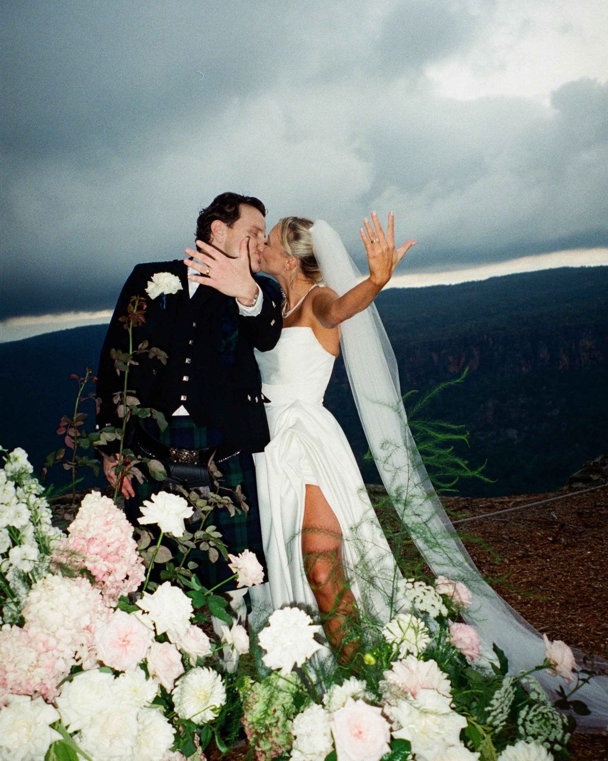 Anna &amp; Calum | A Highlands dream ✨

Shot by @marynacherednikova
Hair &amp; Makeup by @bridalglowco
Florals by @_roroflowers 
Catering &amp; Bar by @rabbitandcocaterers 
DJ &amp; Music @skiviandco 
Bagpipes @hearn9840 

#CaouraCliffs #SouthernHigh