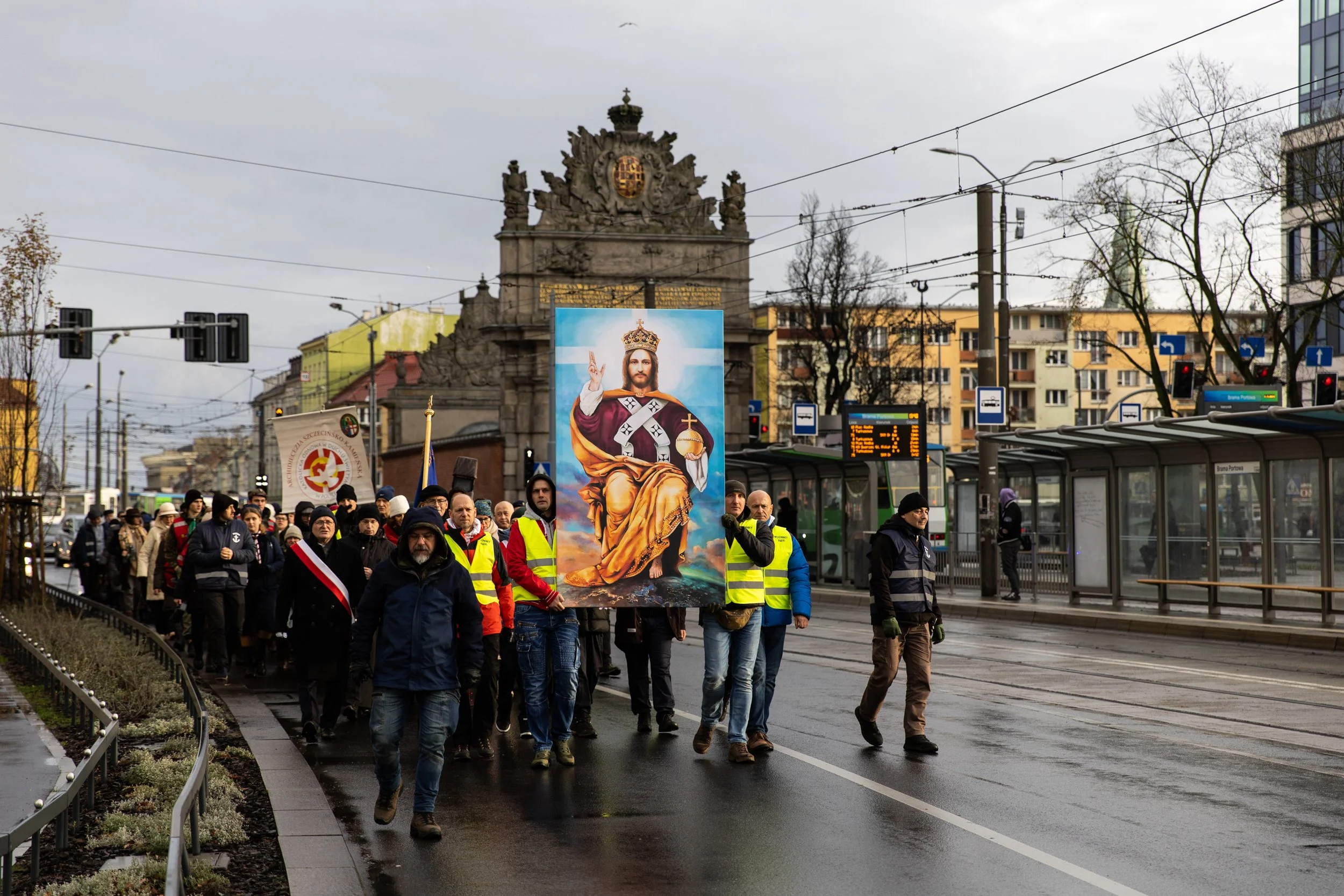 Orszak Chrystusa Króla, Szczecin, Polska, 24 listopada 2024.