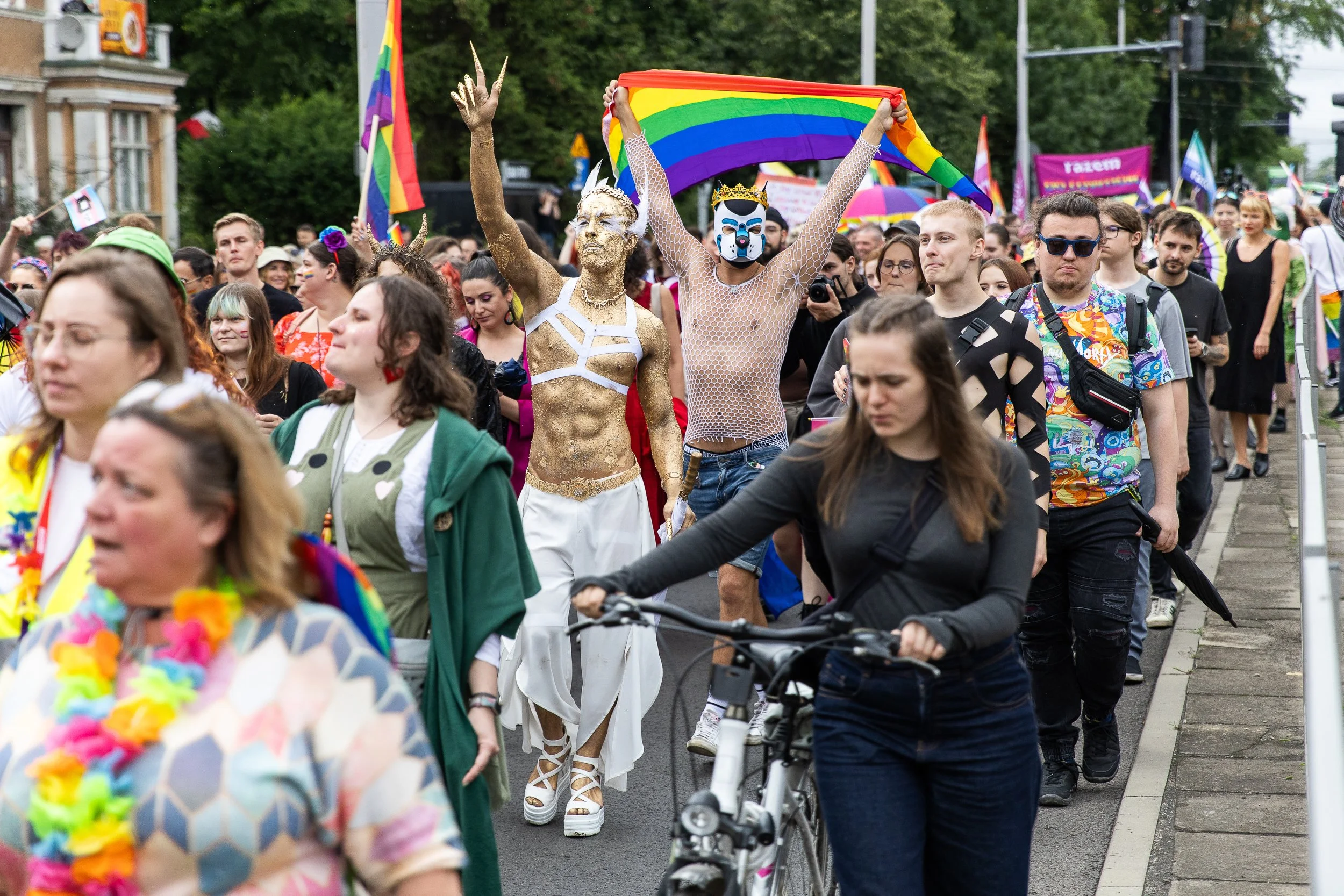 Uczestnicy Marszu Równości, Szczecin, Polska, 12 lipca 2025.