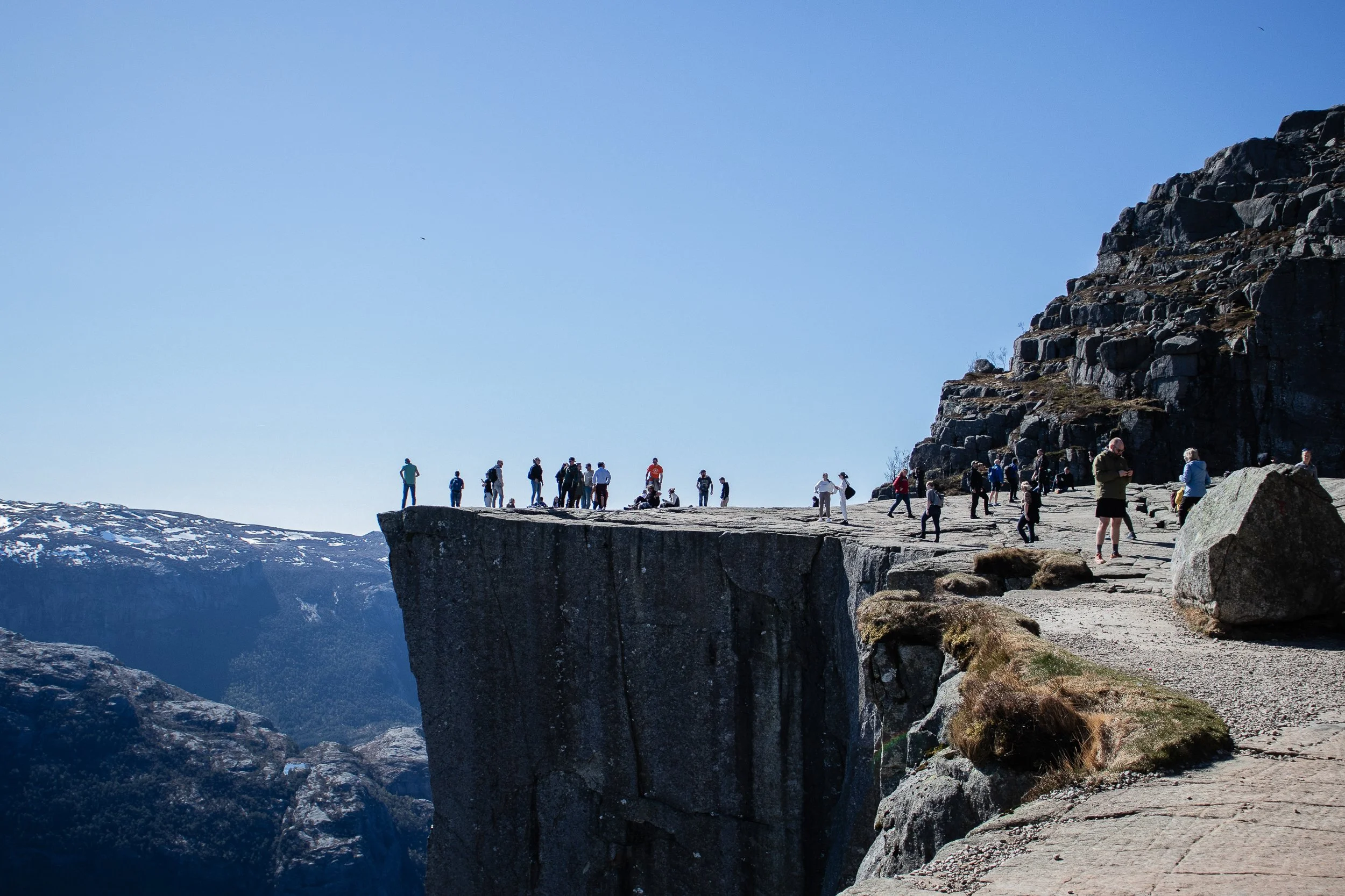 Preikestolen (Pulpit Rock), 22 kwietnia 2023.