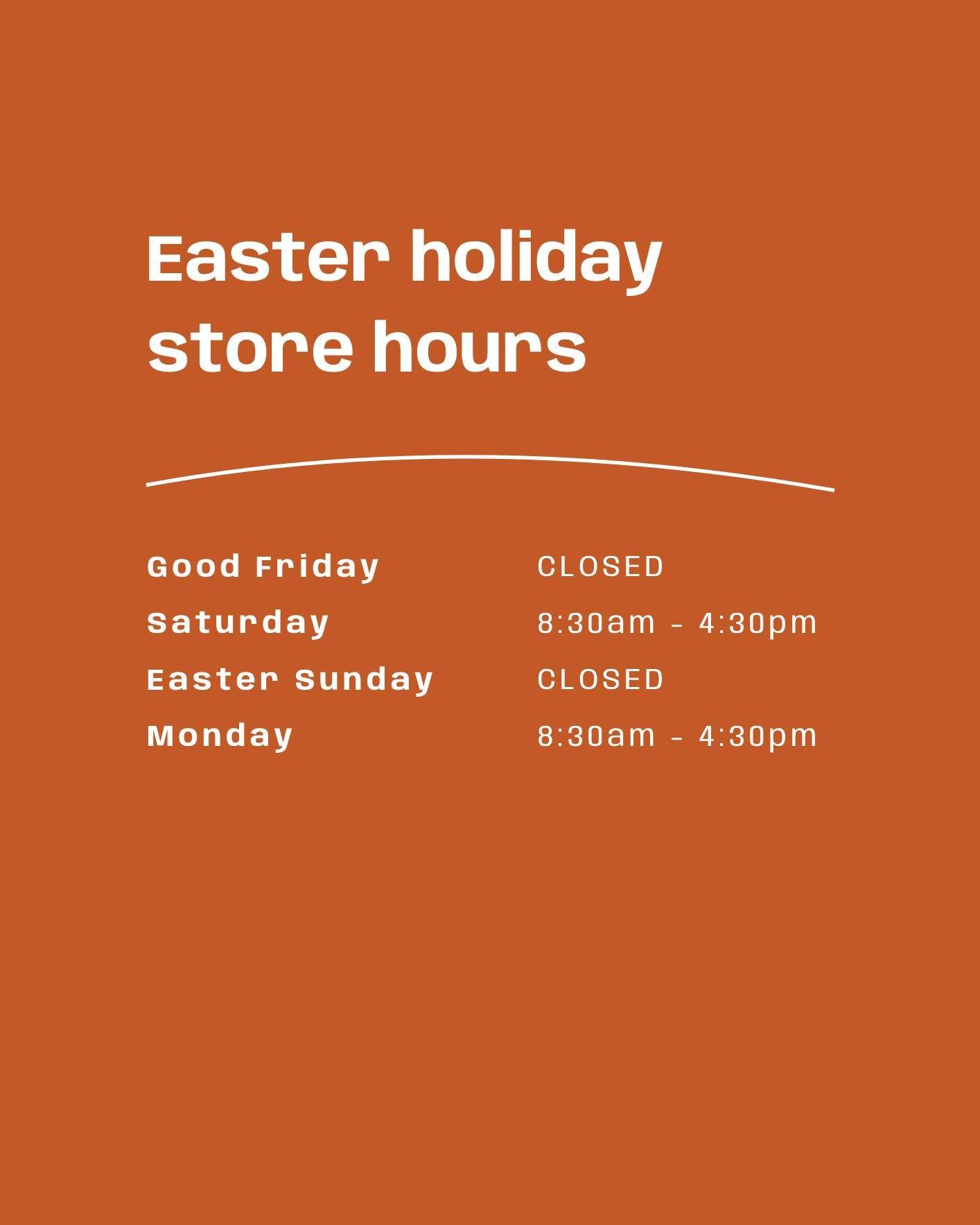 🌱 The Easter holidays are almost here so we felt to give you a heads up on our hours for both stores over the break. 
-
FROM PADDOCK TO PLATE TO PUKU
 
 
#conningsfoodmarket #connings #conningsfarm #freshfoodmarket #conningsmarketgarden #marketprodu