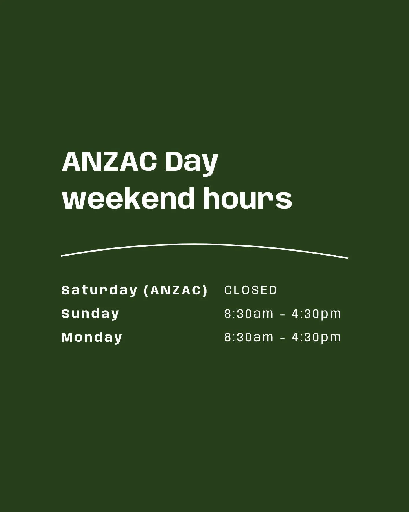 🌱 Just to give you a heads up, we are closed this Saturday for ANZAC Day. Hours for both stores shown below &mdash; have a great long weekend!
-
FROM PADDOCK TO PLATE TO PUKU