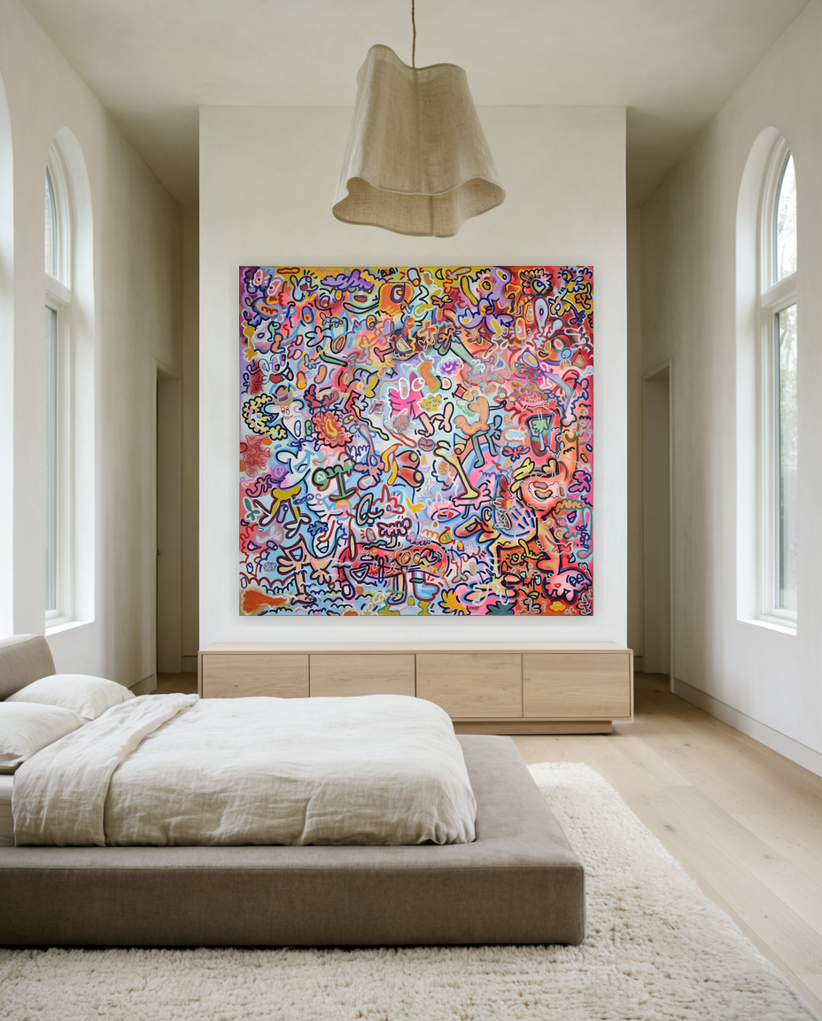 Electric Garden 120x120 cm € 3900
