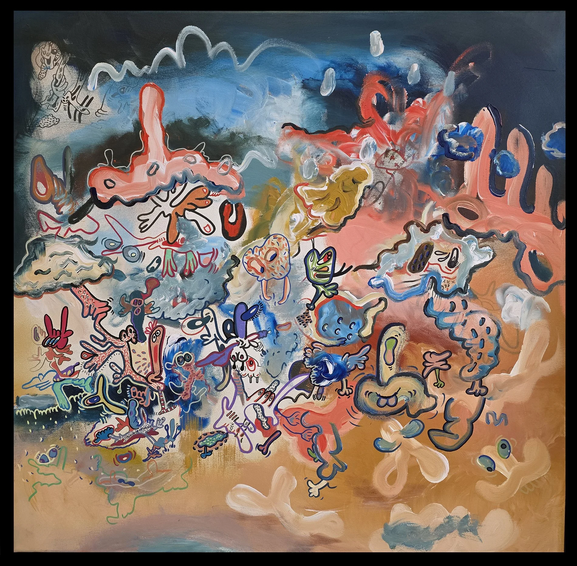 Sacrale wereld 80x80 cm // €1800