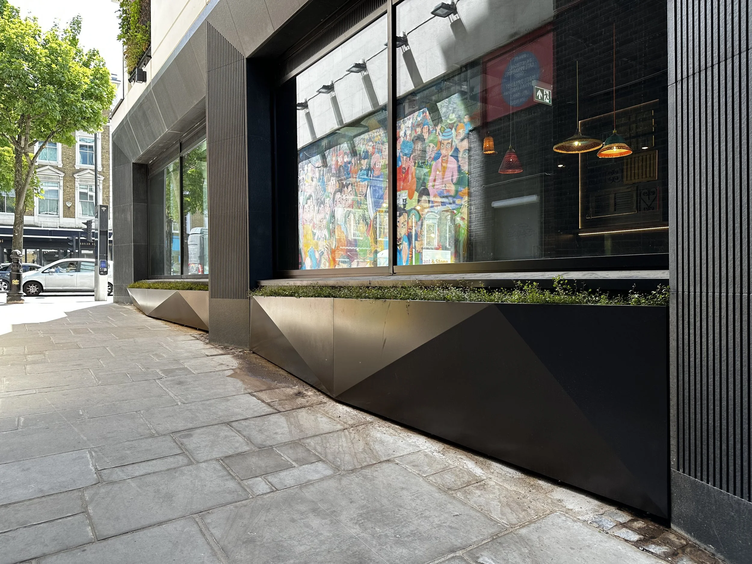 Faceted Planters Notting Hill Gate