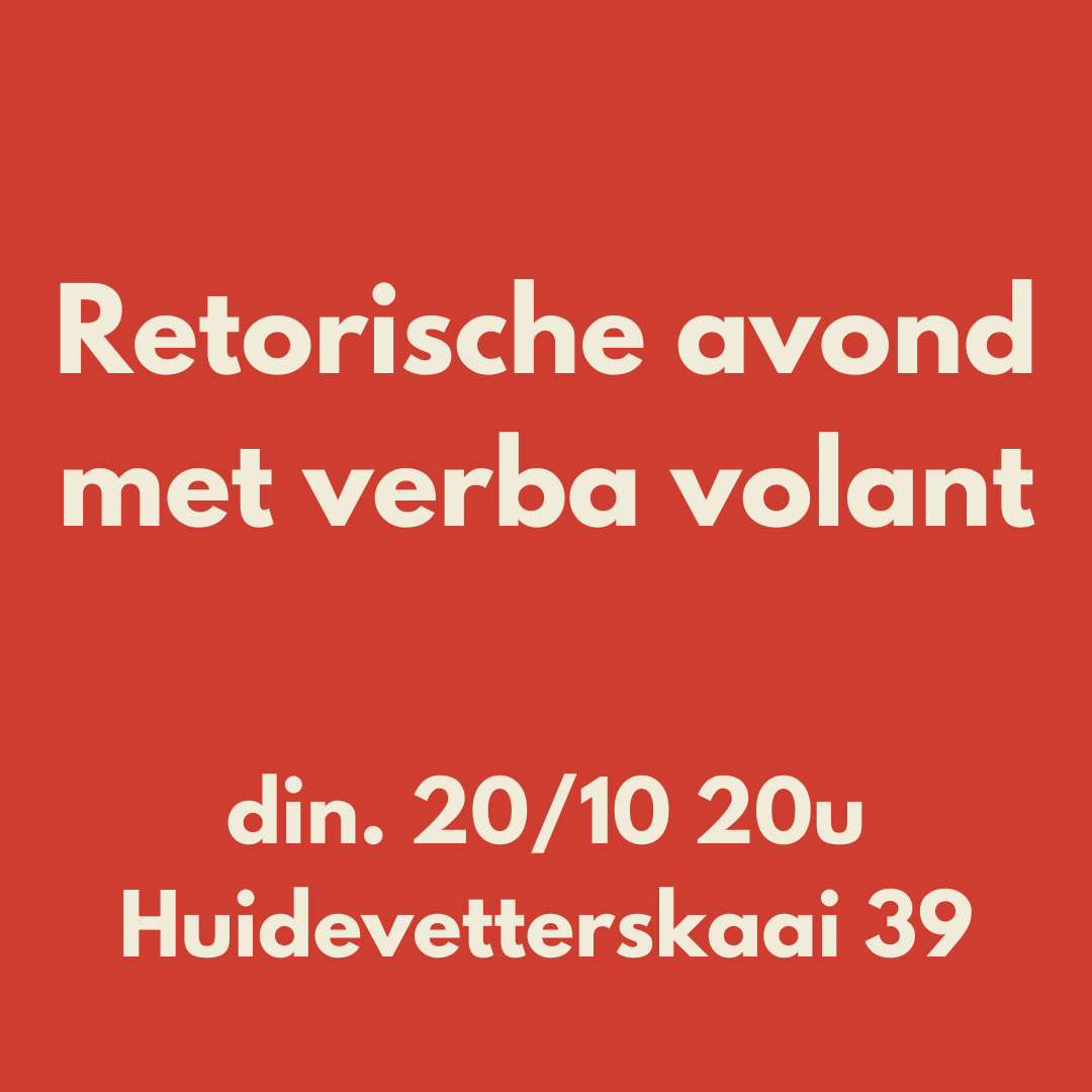 Retorische avond met verba volant