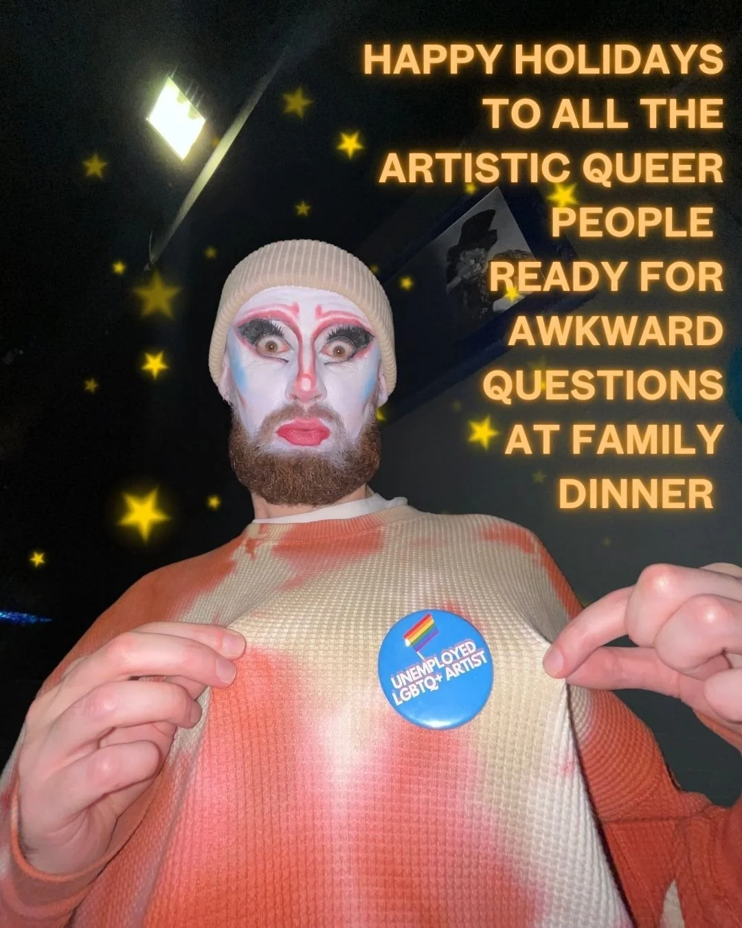 Your Drag It Out family is sending our love your way! 

Featuring our badges designed by @iamharryevans and @rachelwellss, modelled by @flammbolic