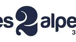 Logo avec le texte 'des Alpes' en style moderne