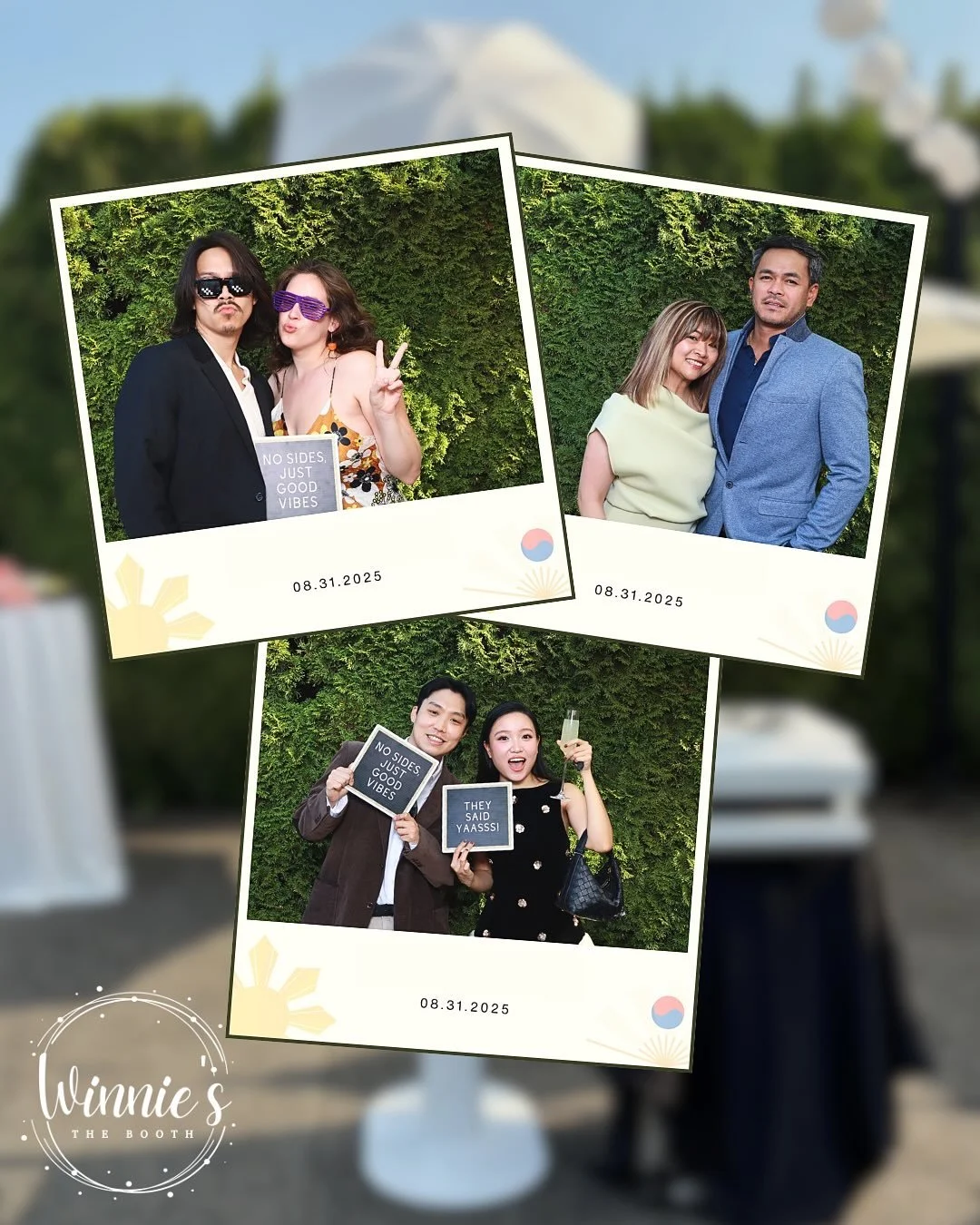 What a magical night celebrating with my incredible clients at their wedding! We took some truly unique Polaroid photos that perfectly captured their special day.

Don't think of a photo booth as just 2x6 strips. We can create so many customized prin