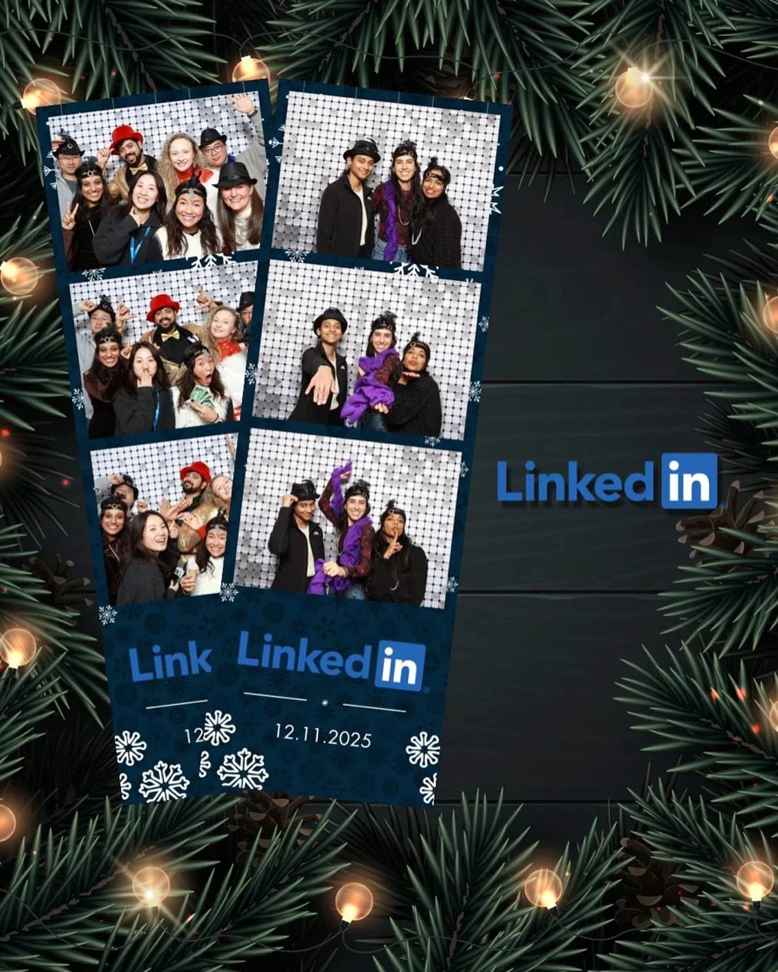 Holiday party dump! 📸 LinkedIn really went all out this year.
 📍 Epic views of Lake Washington
 👗 Fierce dress-up competition
 📸 Way too much time in the photo &amp; video booths
 Can&rsquo;t wait for the next big event. Cheers to the team! 🥂✨
#