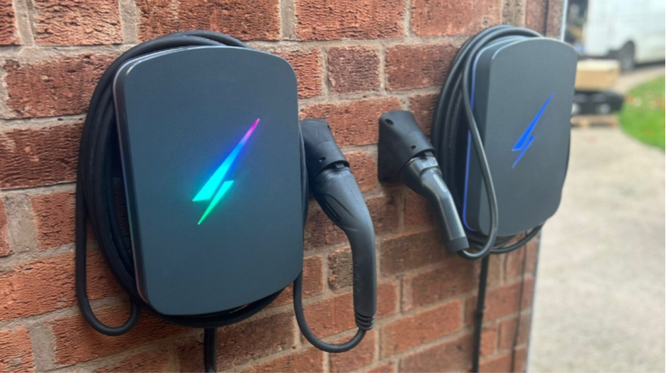 Two Hypervolt EV Chargers