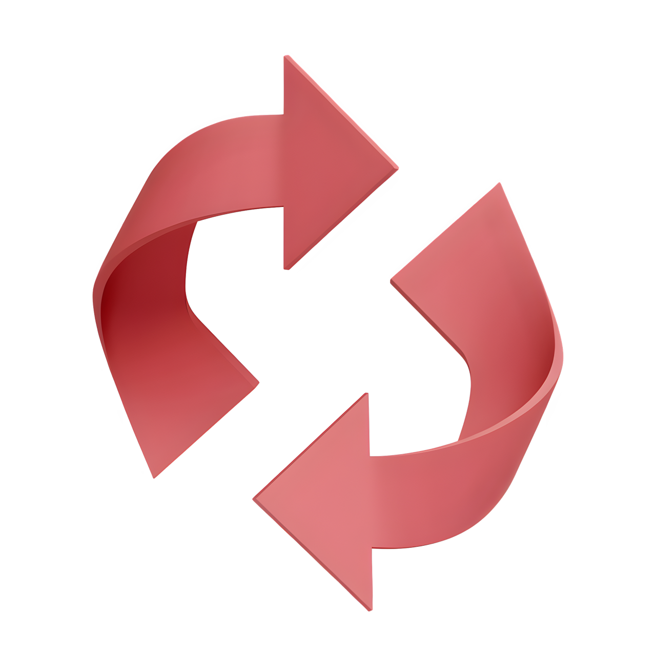 Two arrows forming a circular loop. Represents continuity and subscription.