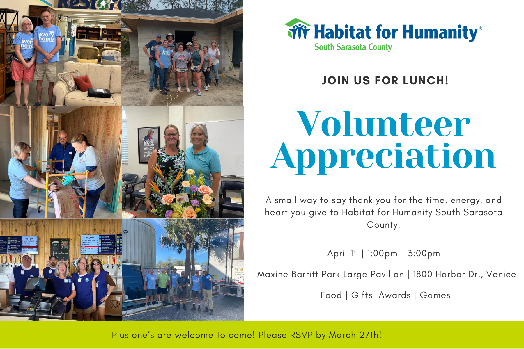 Volunteer Appreciation Lunch
