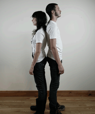 T-shirt Naked Bodies Jackalop. Photo et GIF par Ulric Collette Mannequins : Rachel Martin &amp; Marc-André Hallé