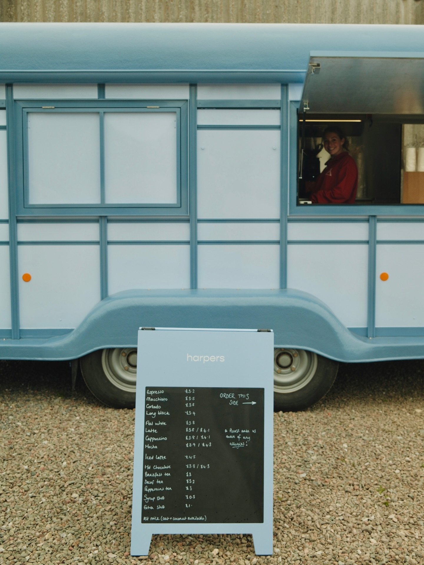 harpers | coffee with a view 
Wed - Sun | 8am - 2pm

Serving: 
Speciality coffee by @hardlinescoffee 
Hot chocolate by @harthchocolate 
Teas &amp; syrups by @nuditea and @sip_syrup 

(Oat from @roaoats and coconut from @rudehealth are always availabl