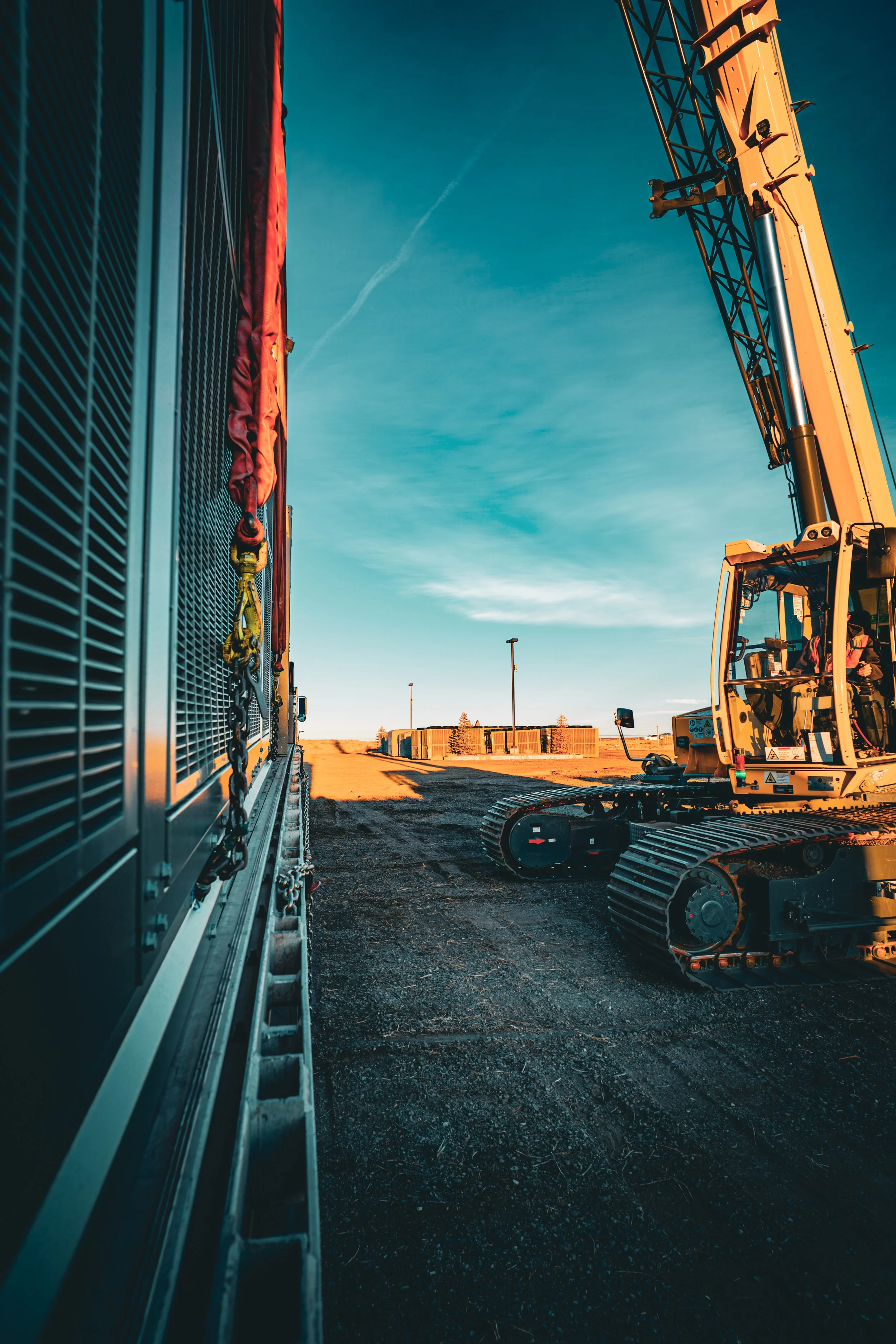 Crane Service- Crawler Lifting Hvac Unit