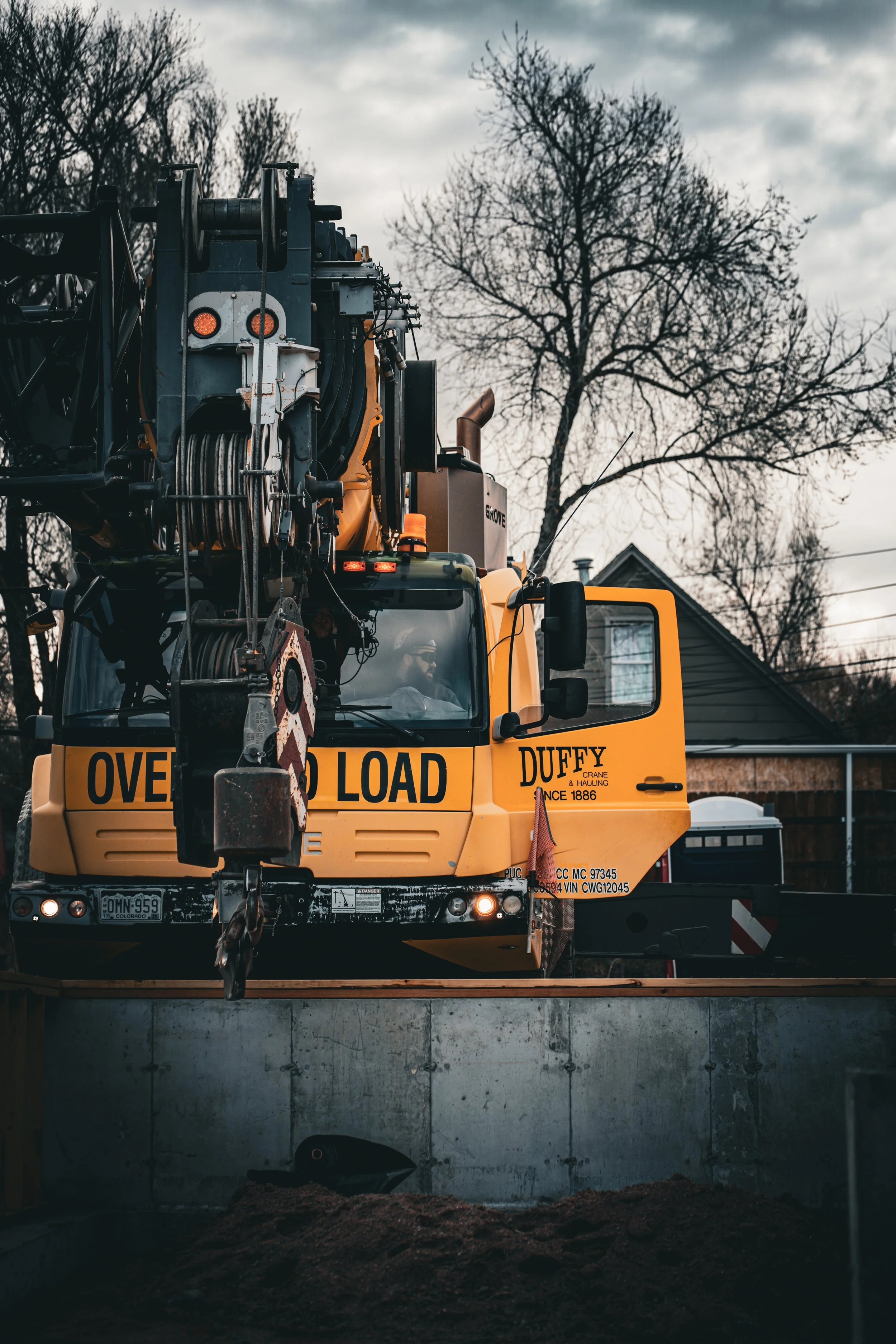 Crane Service - Crane onsite detail 