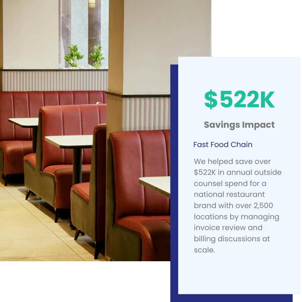 Fast Food Chain - LegalBillReview.com Case Study