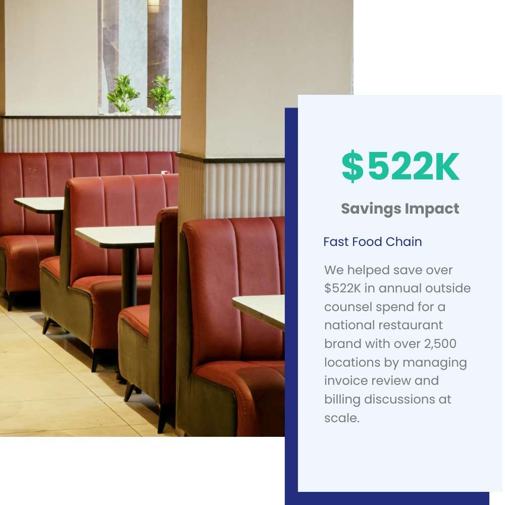 LegalBillReview.com Case Study of Food Chain