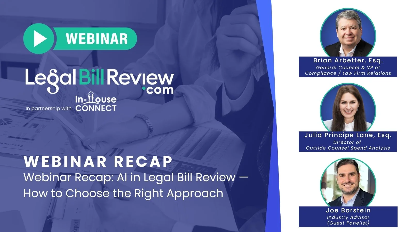 Webinar Recap: AI in Legal Bill Review — How to Choose the Right Approach