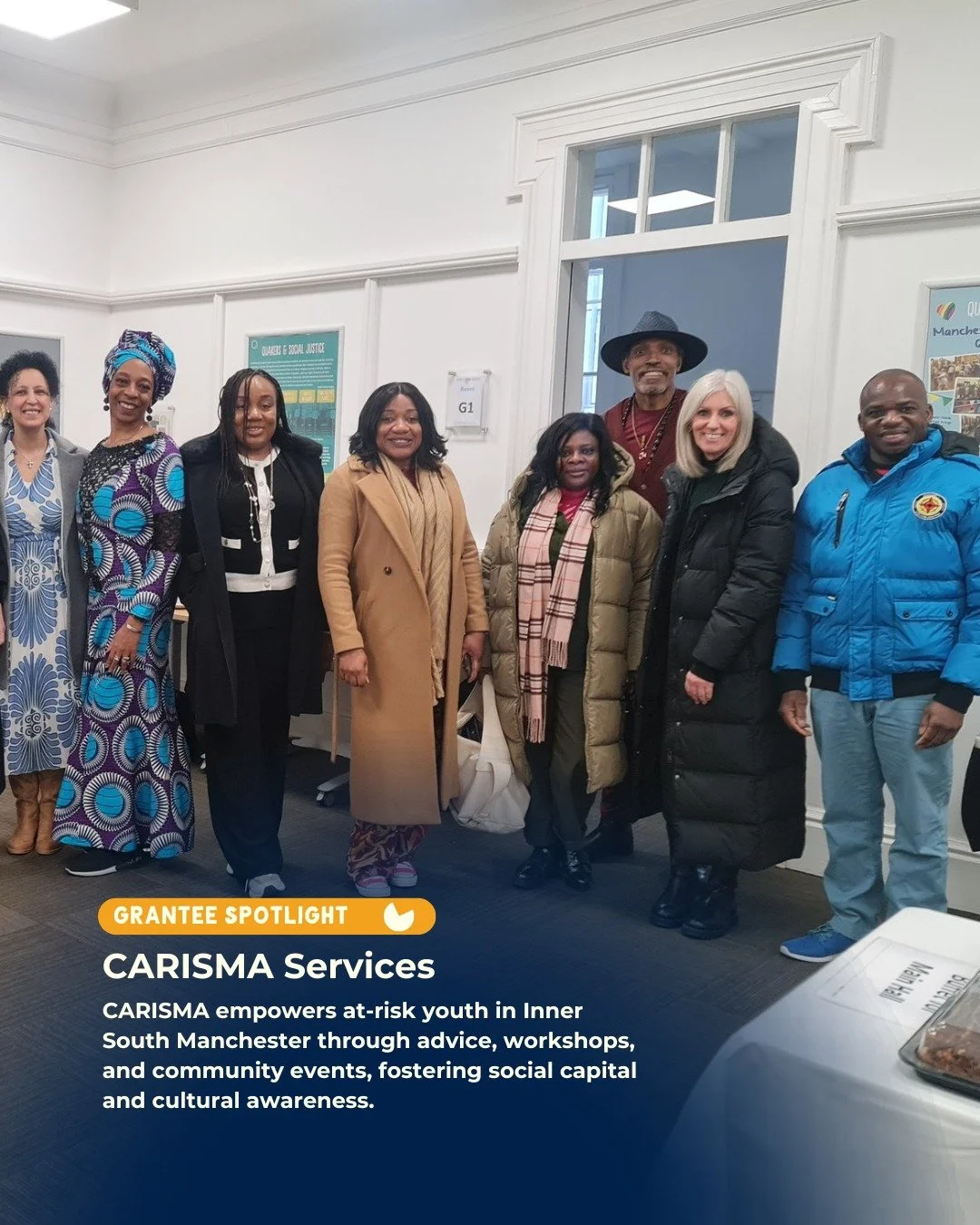 Based in Manchester, CARISMA Services (Community Alliance for Renewal, Inner South Manchester Area) has been at the forefront of grassroots peacebuilding and youth advocacy for over two decades.

With deep roots in the community, CARISMA bridges gaps