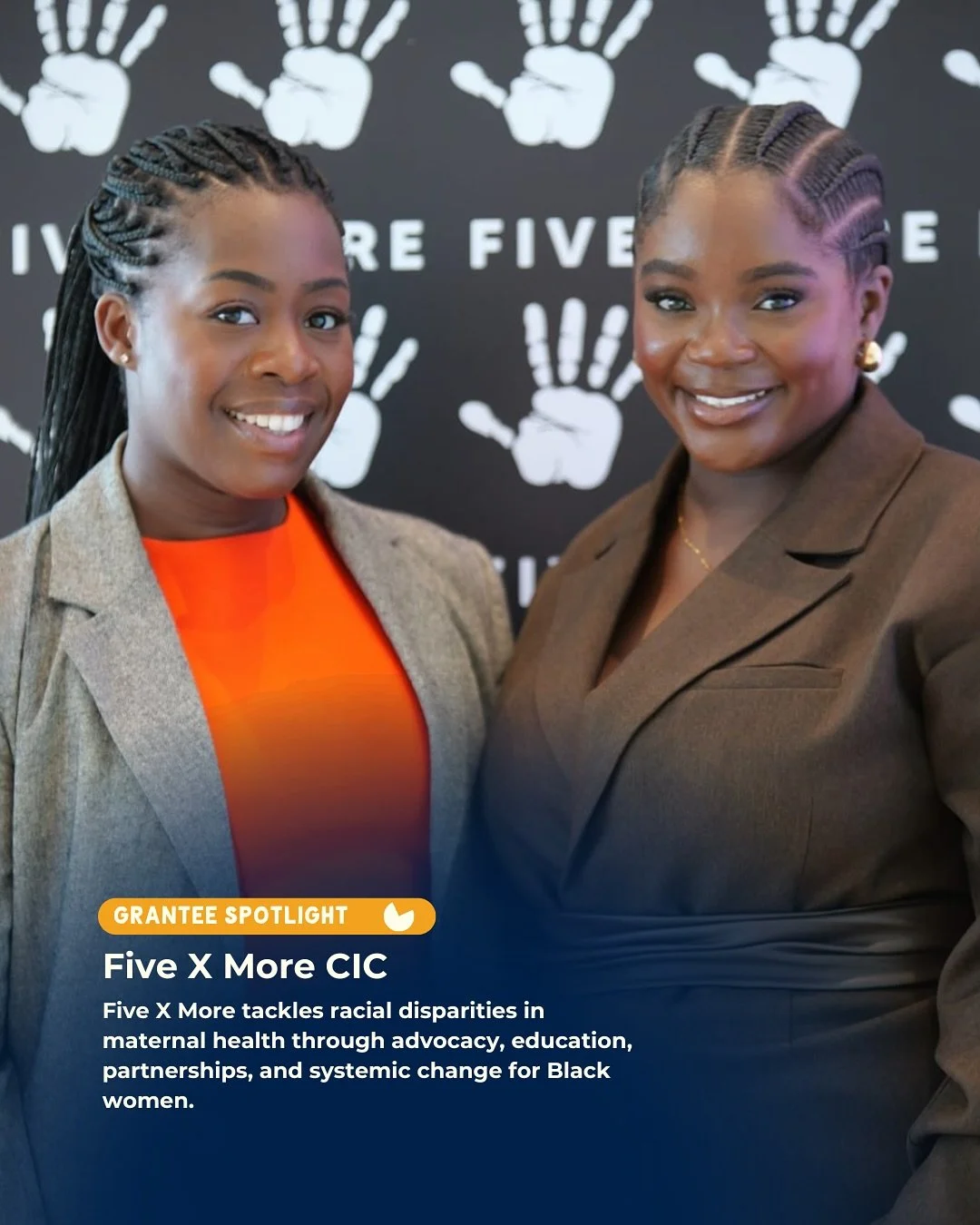 We&rsquo;re proud to spotlight Five X More CIC, one of the ten incredible organisations awarded a grant from our Racial Justice Fund.

Founded by Tinuke Awe and Clotilde Abe, Five X More is a grassroots organisation committed to improving Black mater