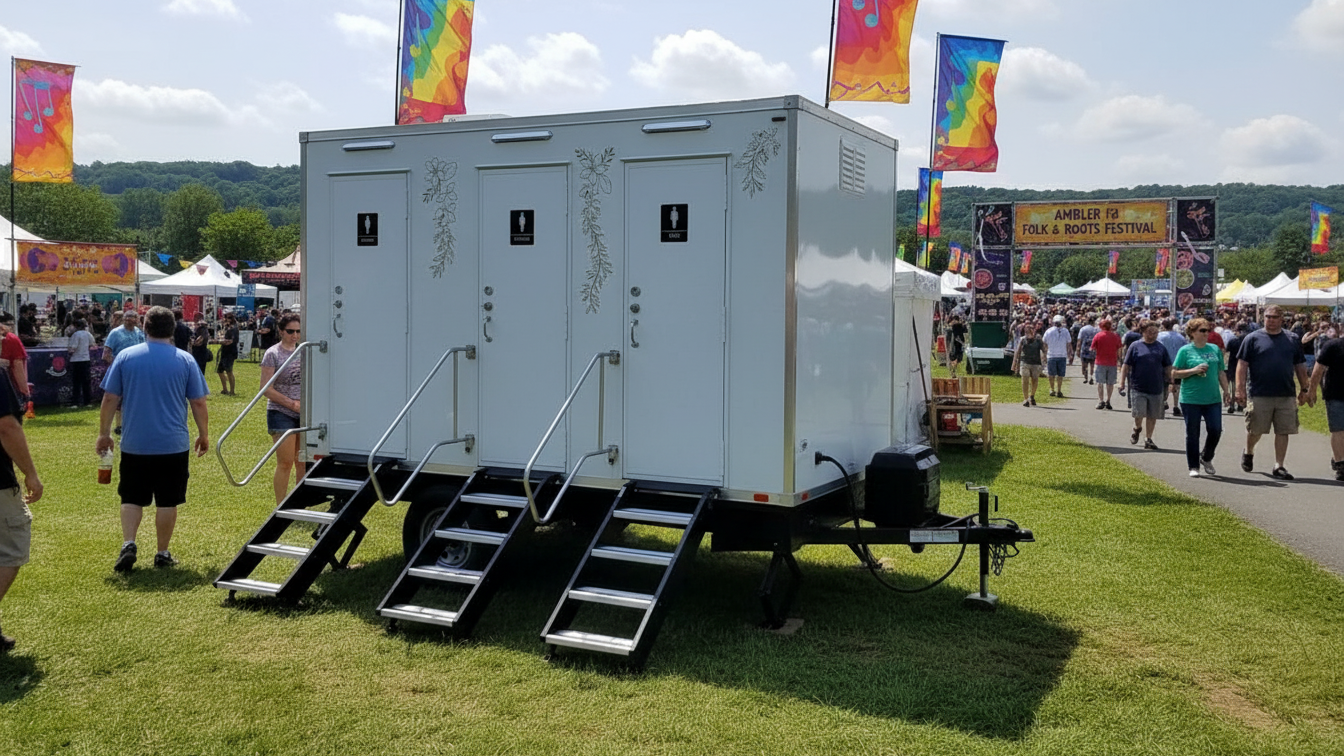 Restroom Trailer Rentals Bucks Country PA