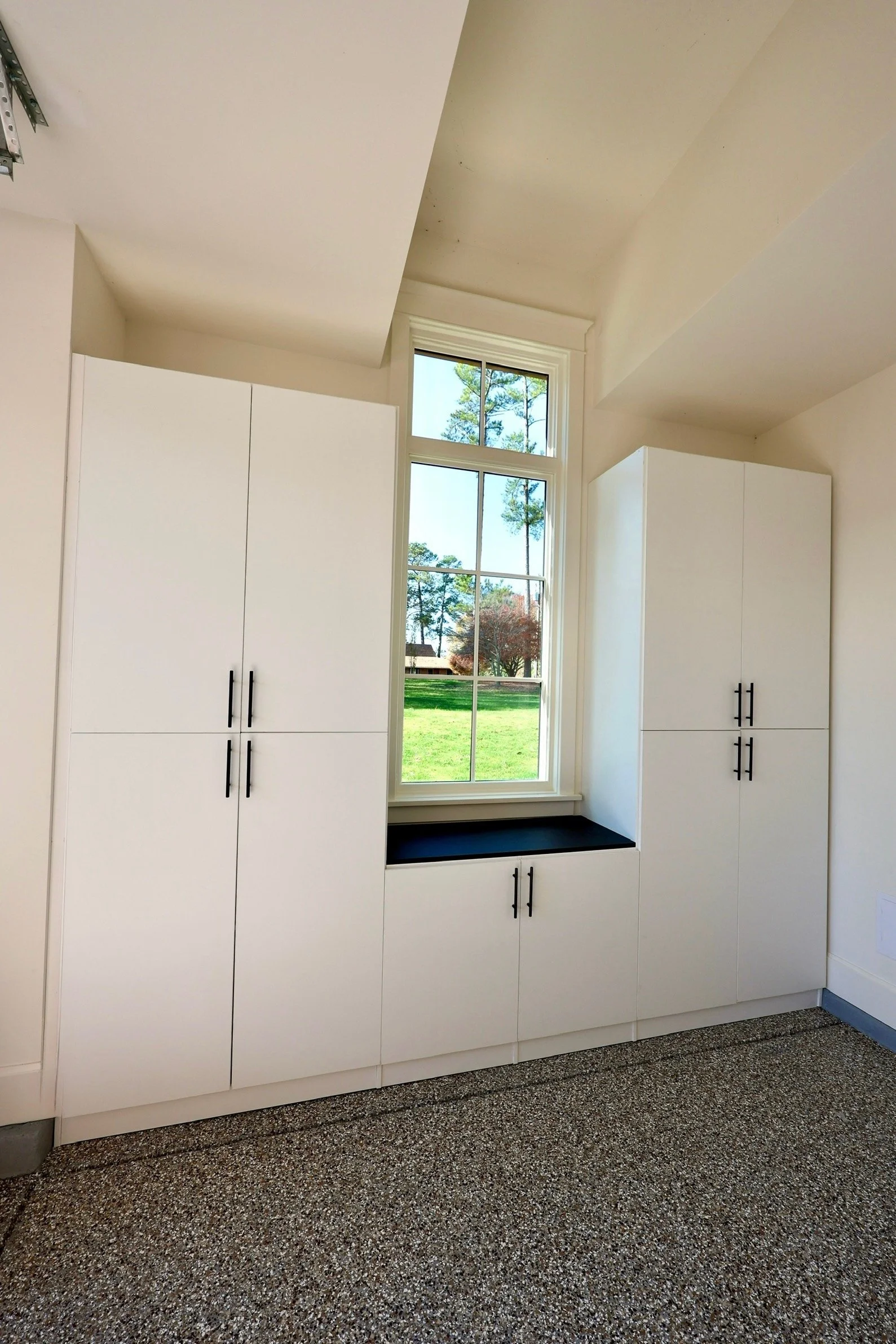 Built in Garage Storage with Doors