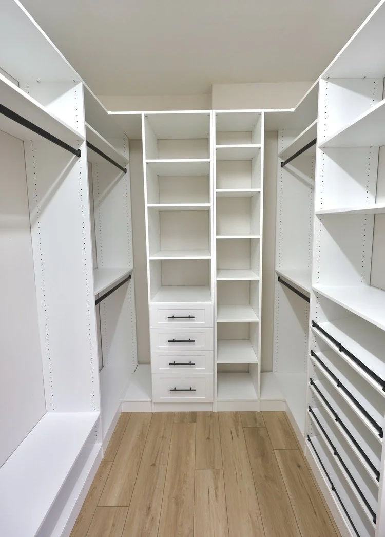 Master Closet Shoe Shelfs