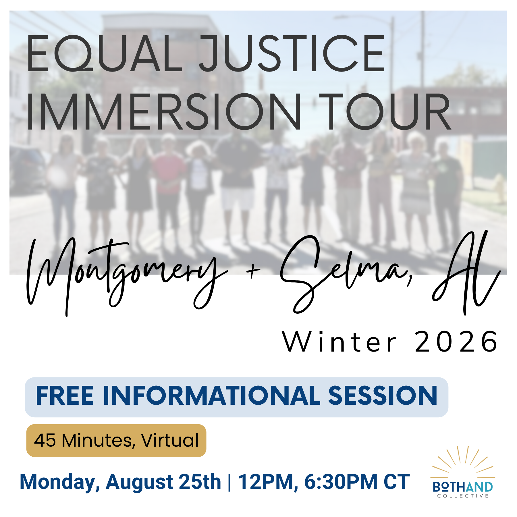 Equal Justice Immersion Tour | FREE Informational Meeting