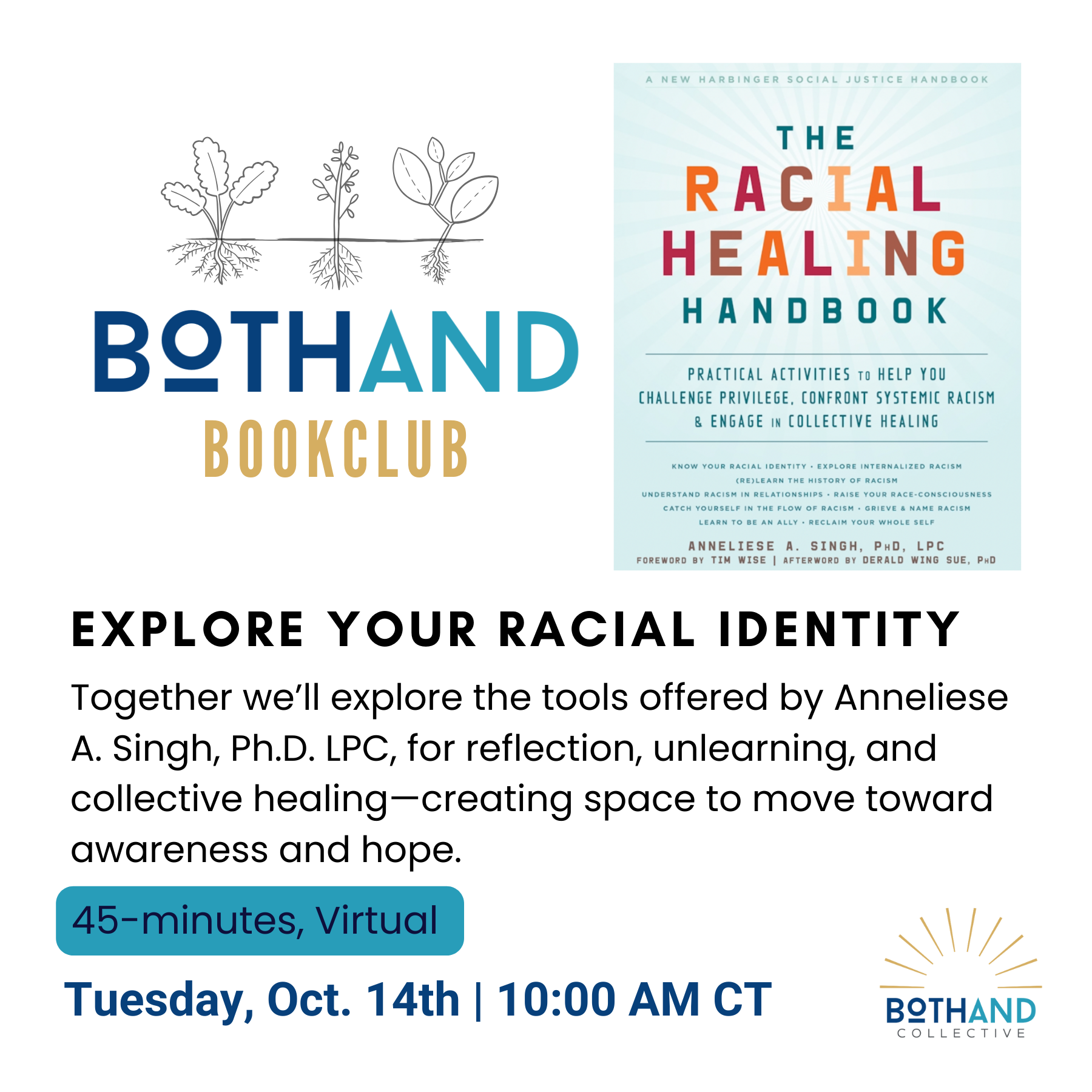 BothAnd BookClub – The Racial Healing Handbook by Anneliese A. Singh, Ph. D. LPC