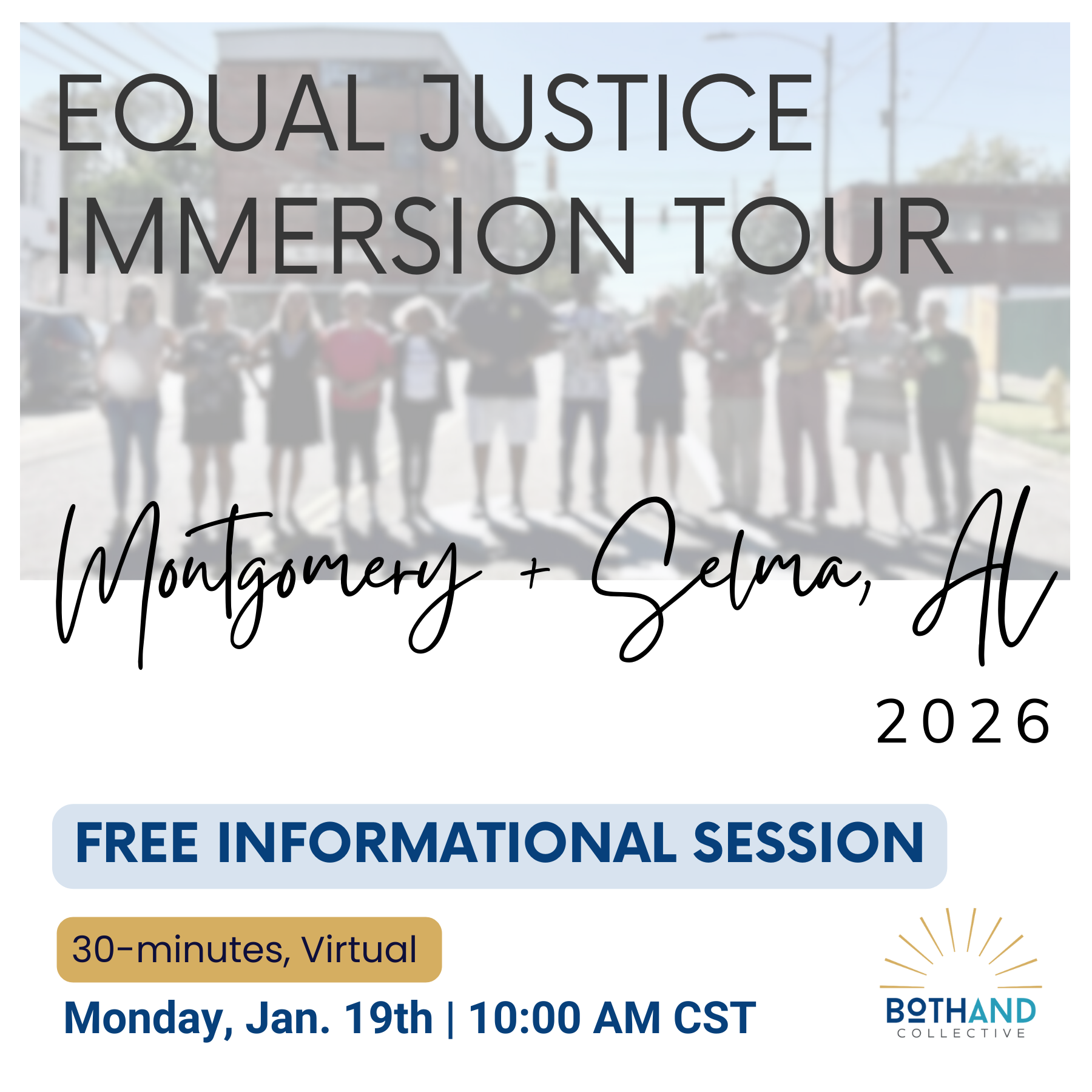 Equal Justice Immersion Tour 2026 | FREE Information Session