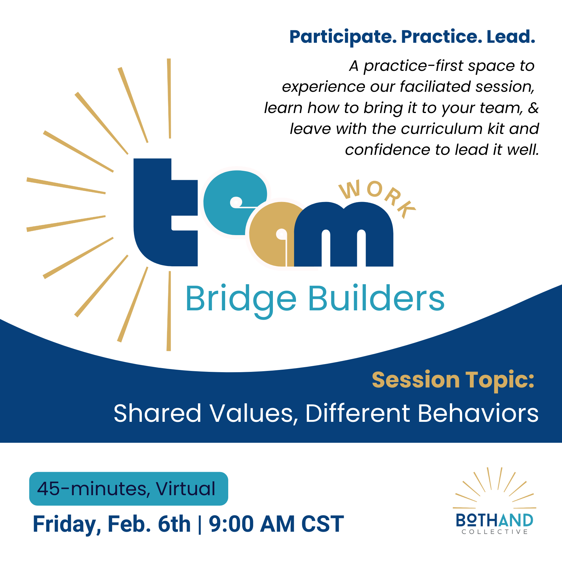 TeamWork BridgeBuilder Lab: Shared Values, Different Behaviors