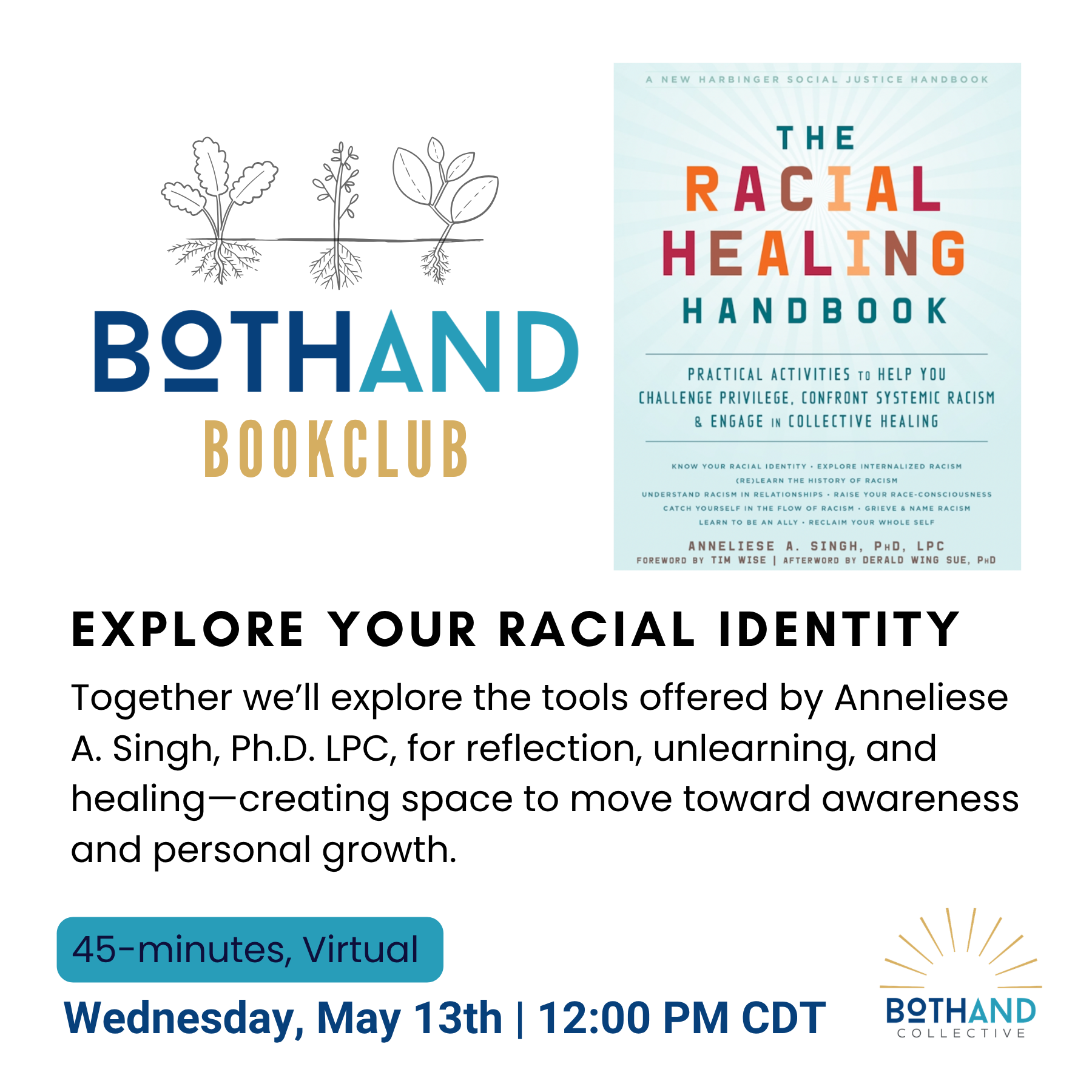 BothAnd BookClub – The Racial Healing Handbook by Anneliese A. Singh, Ph. D. LPC