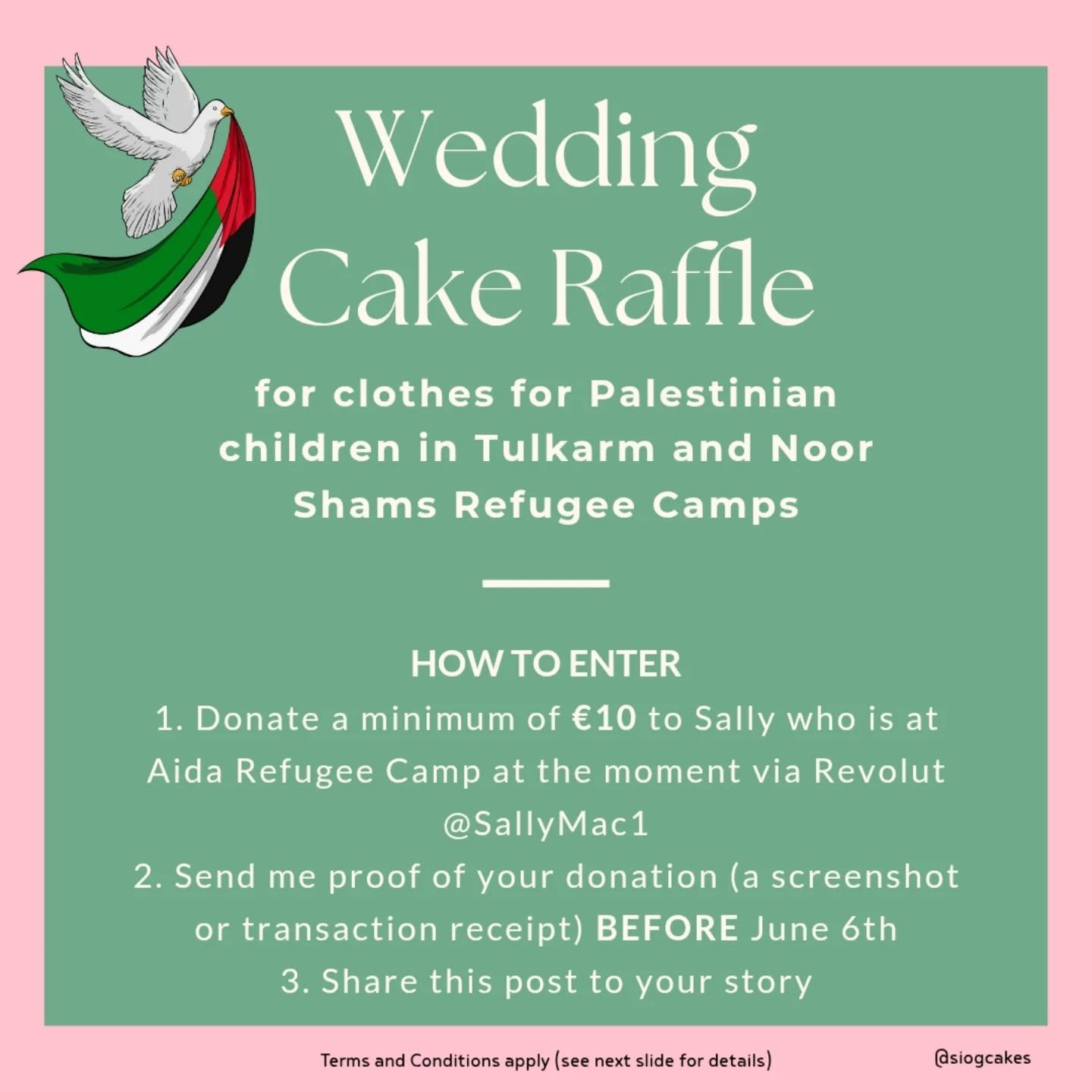 💒 Wedding Cake Raffle 💒
Getting married? Still haven't booked a cake? Enter this raffle to win a 2 tier custom wedding cake from Síog Cakes for your wedding if it's within Kerry or no more than 1.5 hours from Killorglin if outside Kerry 🩷