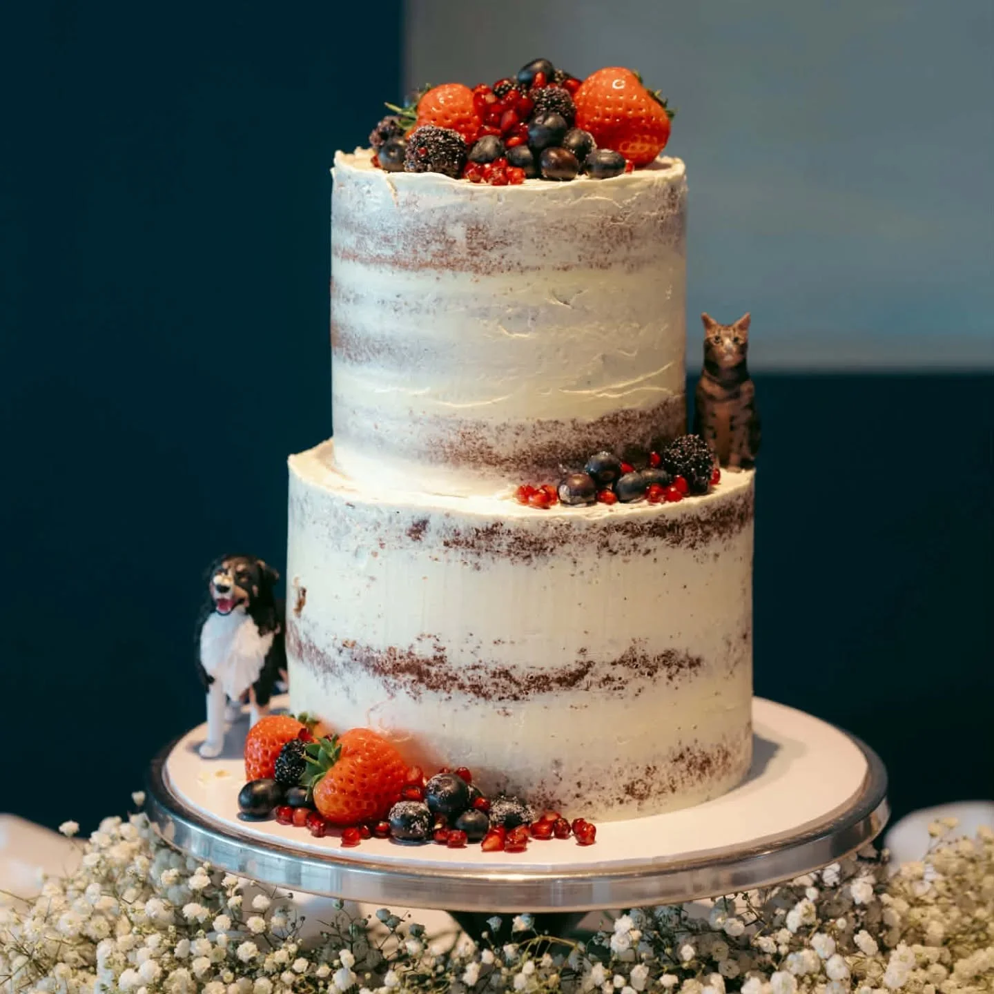 🩷 K + B 🩷

Loved crafting this gorge semi-naked cake with lots of decadent fresh fruits 🫐 🍓 
And of course my all-time fave - couples requesting that their pets be incorporated 🥹

📸: @dylancliffordphotography 💜
🌺: @all_about_flowers_killorgli