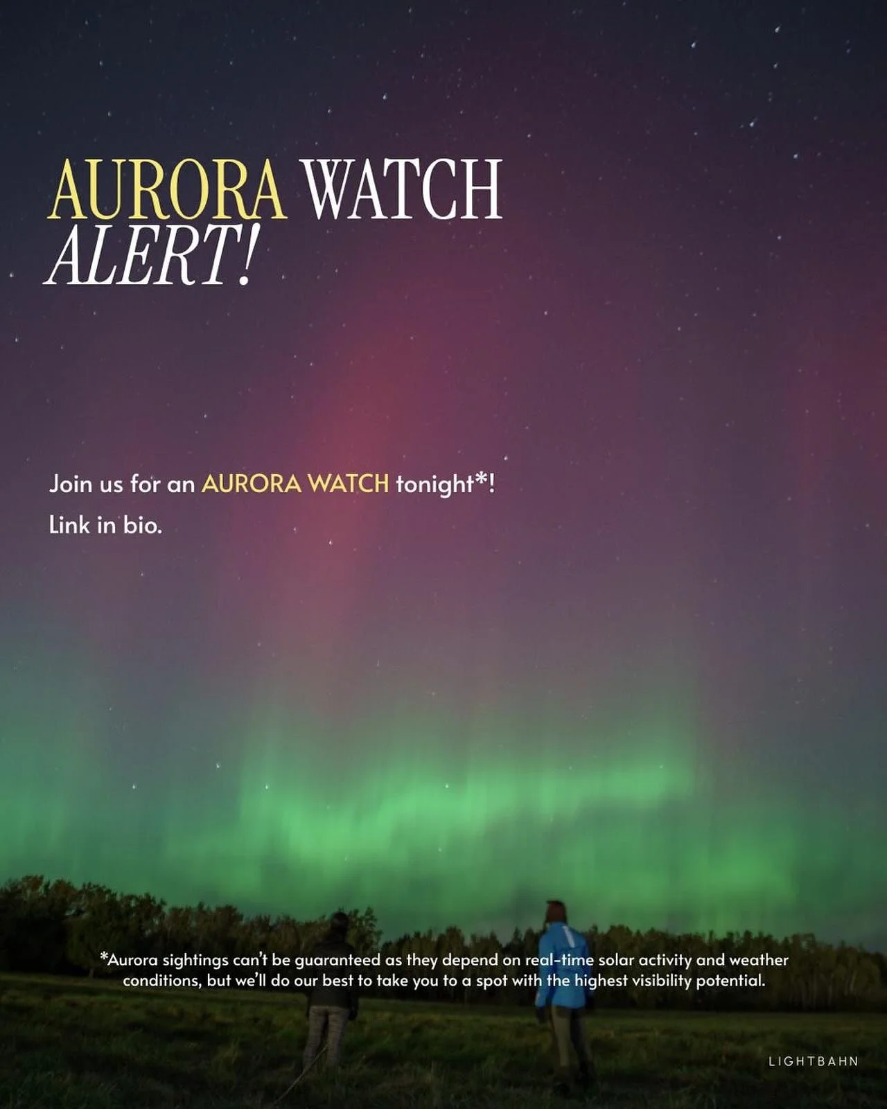 Aurora Watch Open for tonight, link in bio