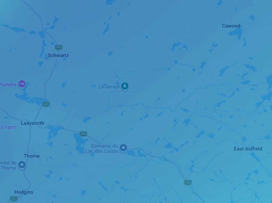 Light Pollution Map for LeTerrain