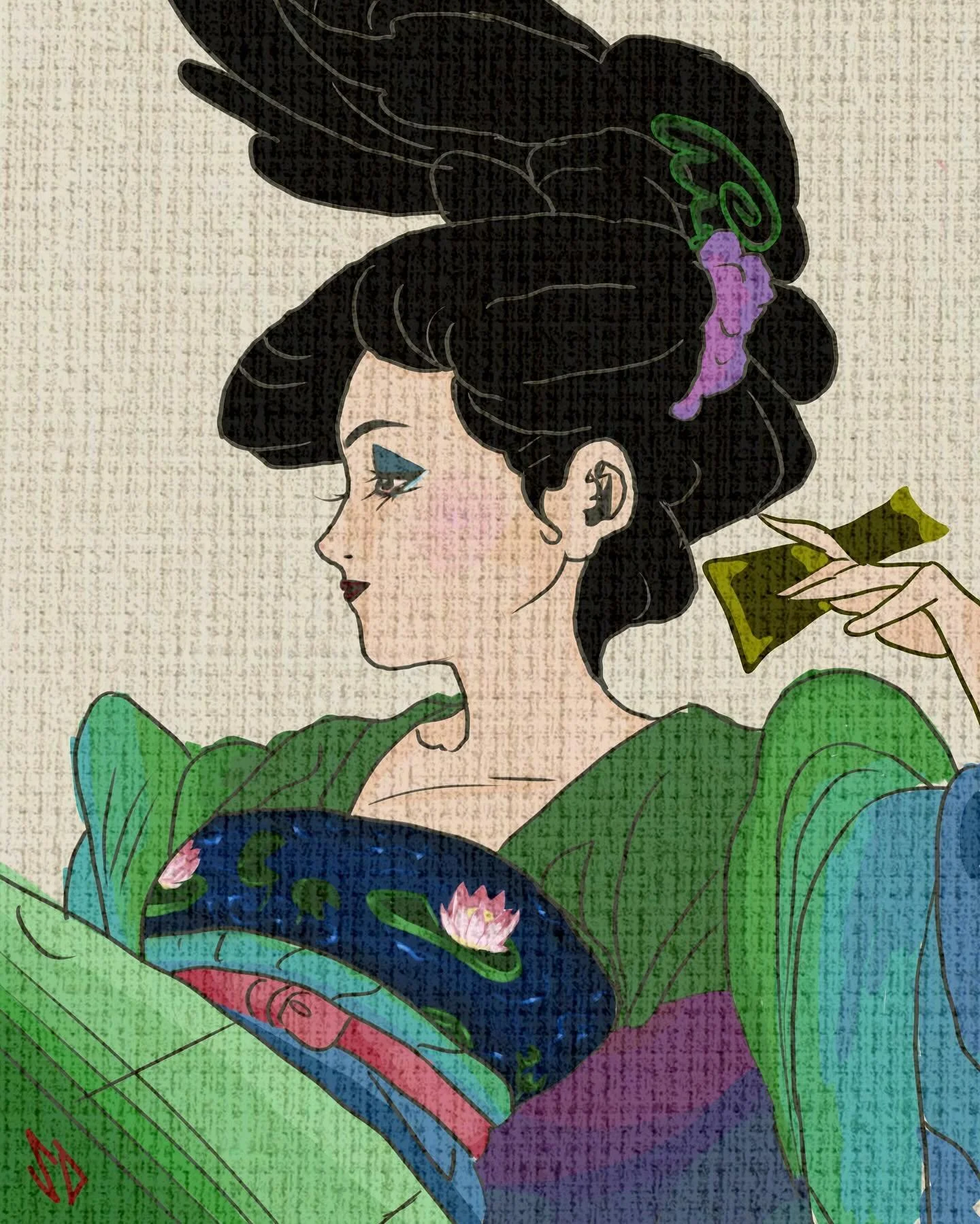 testing textures on digital art 

#art #digitalart #watercolor #asianart #traditionalasianart