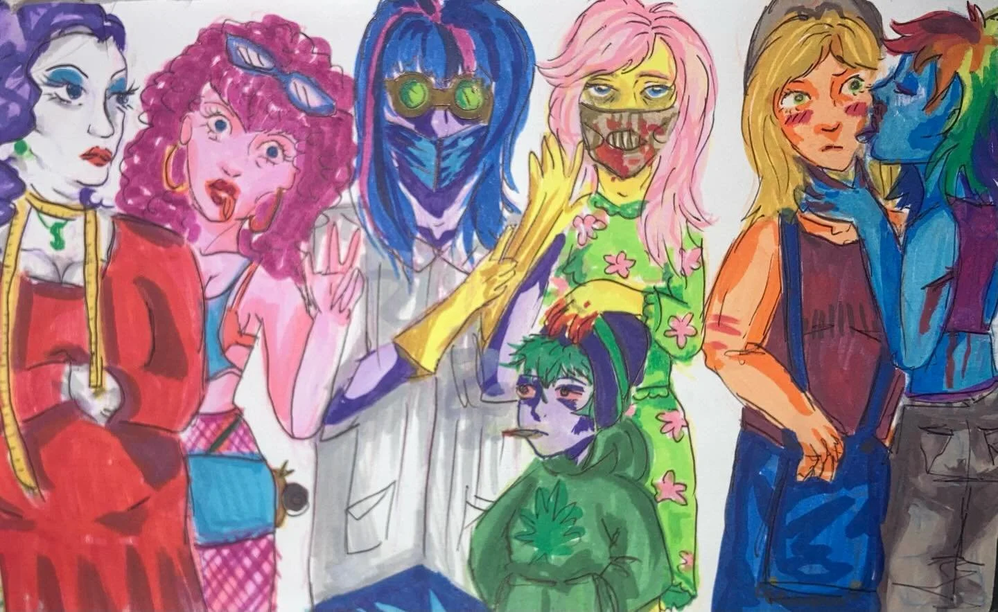 character redesign doodles 🍓

#sketchbookdump #fuckai #illustration 
#sketch #art