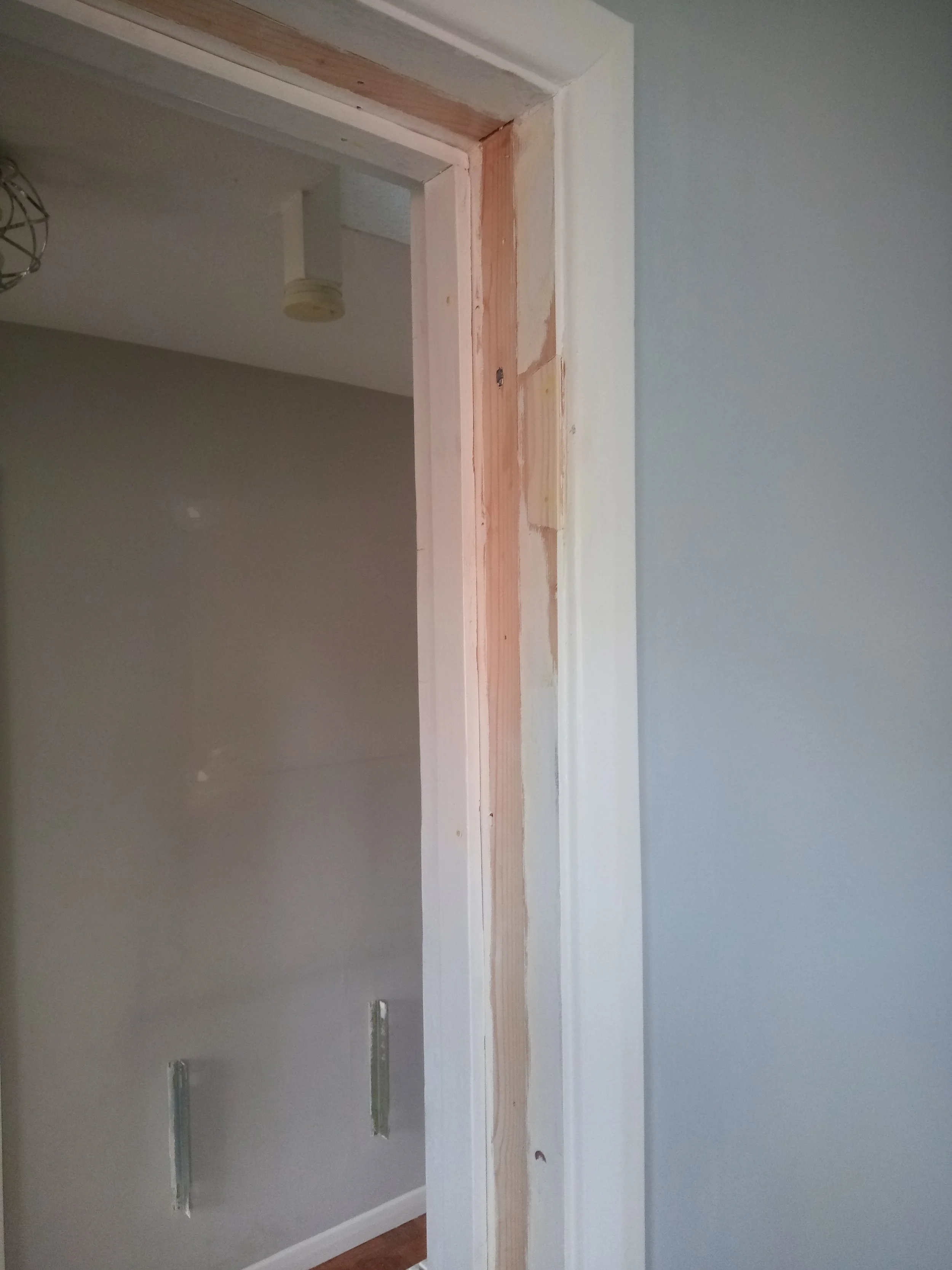 Reversing swing of internal door
