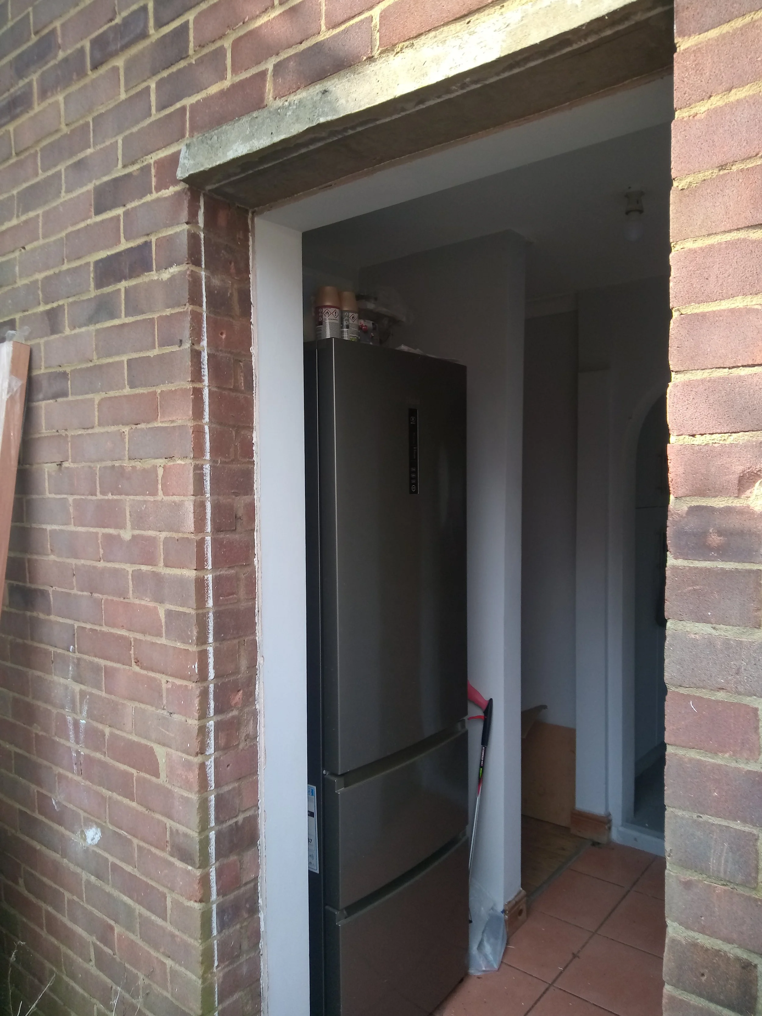 Replacement external door and frame