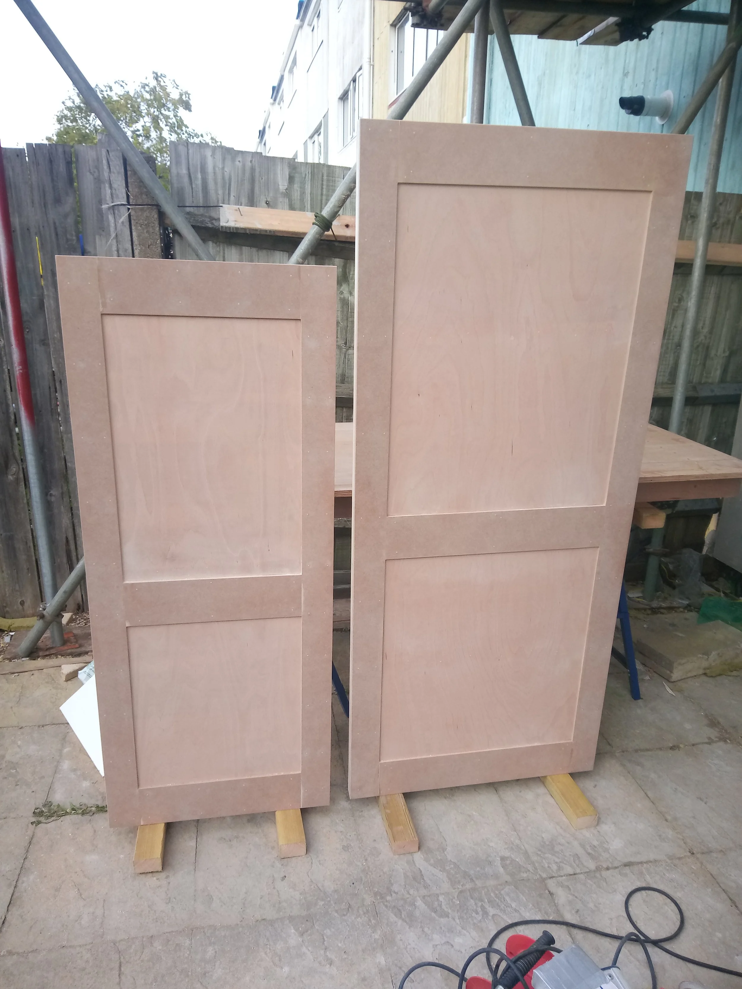 Custom size shaker doors