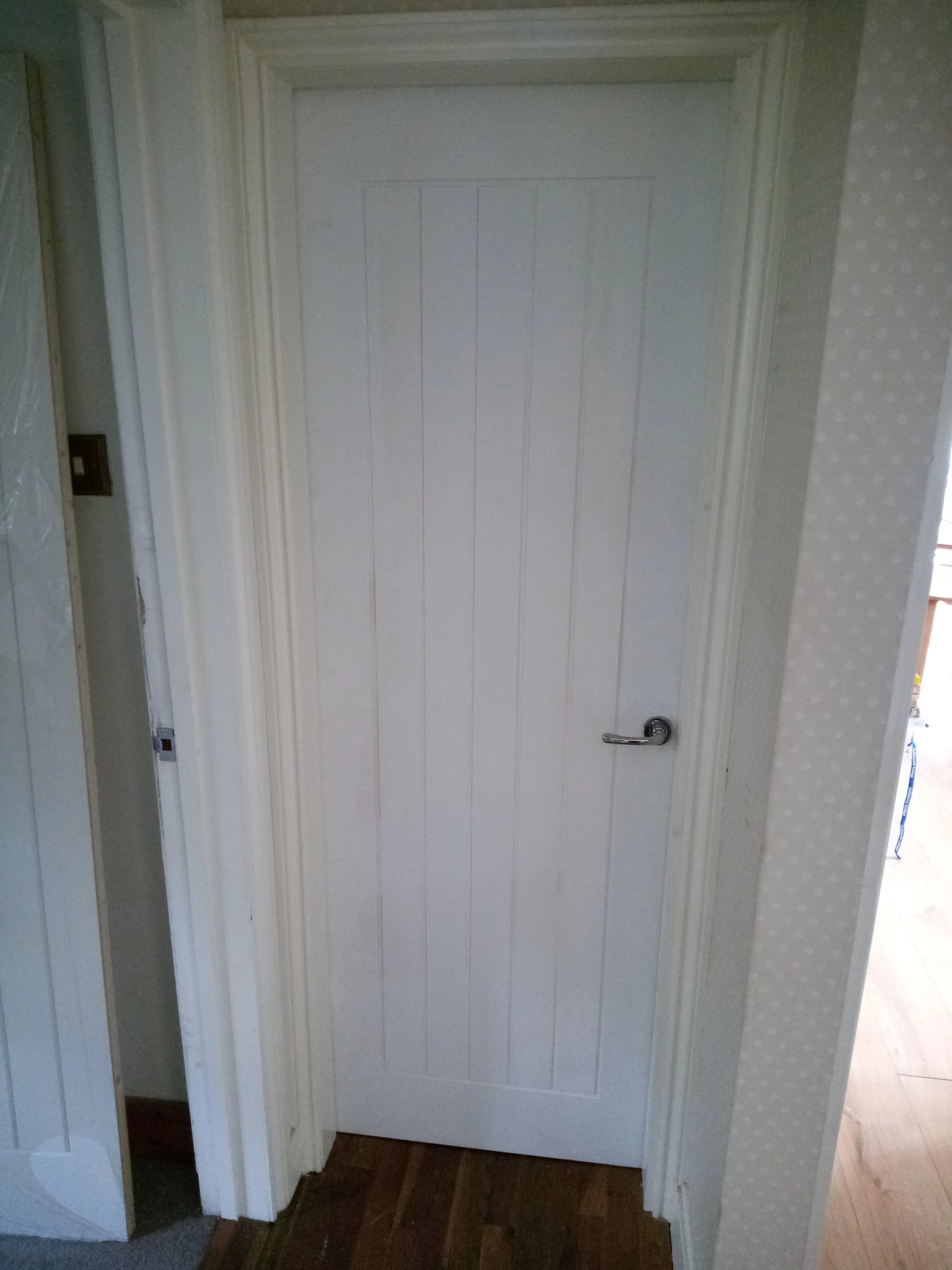 White cottage doors