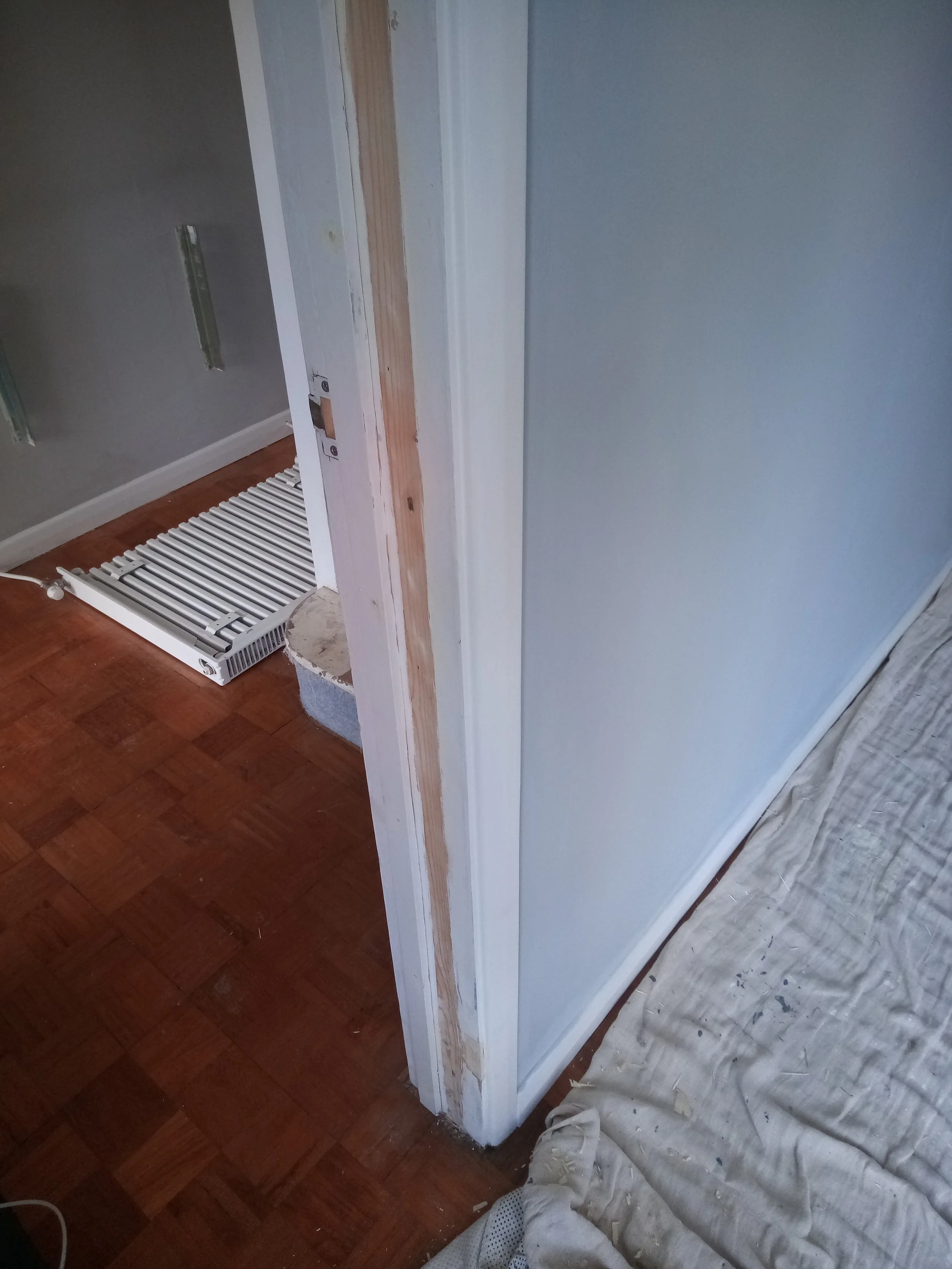 Reversing swing of internal door